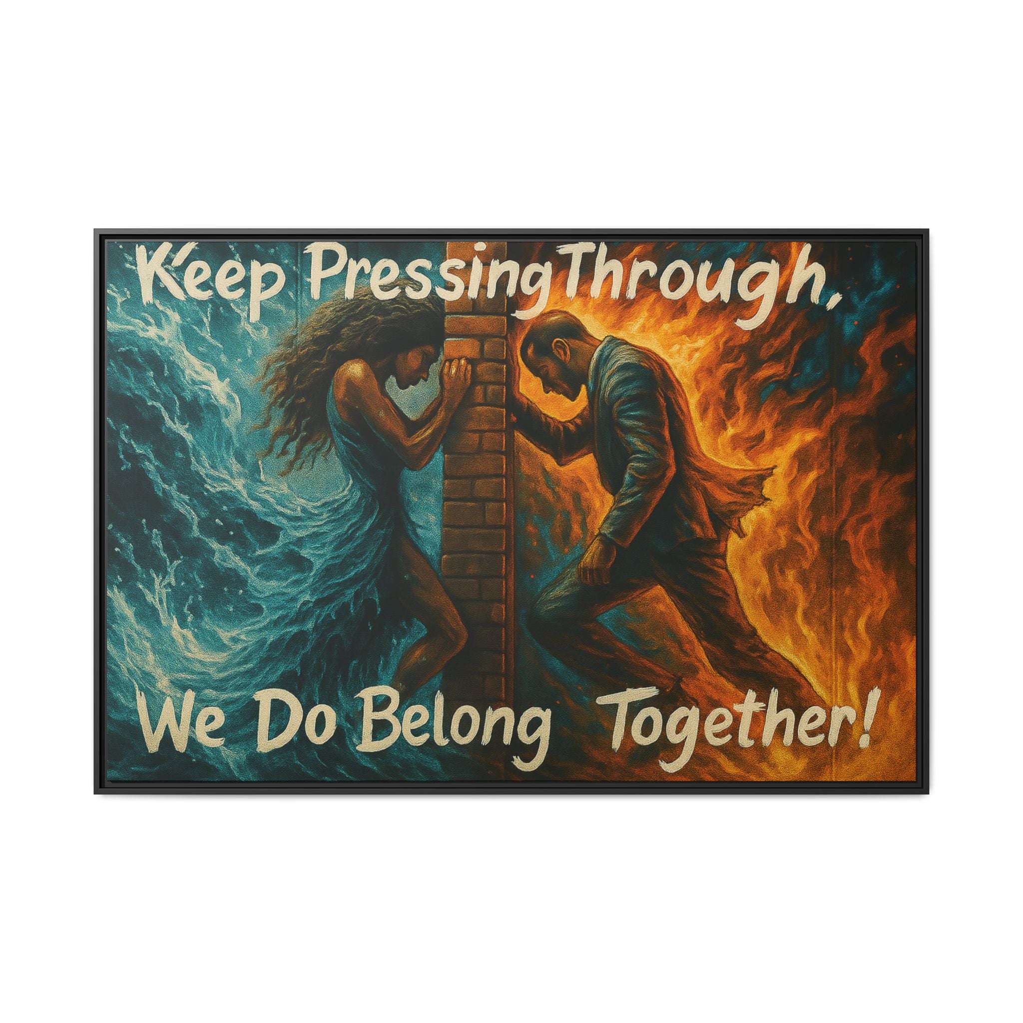 Matte Canvas, Framed (Multi-color)