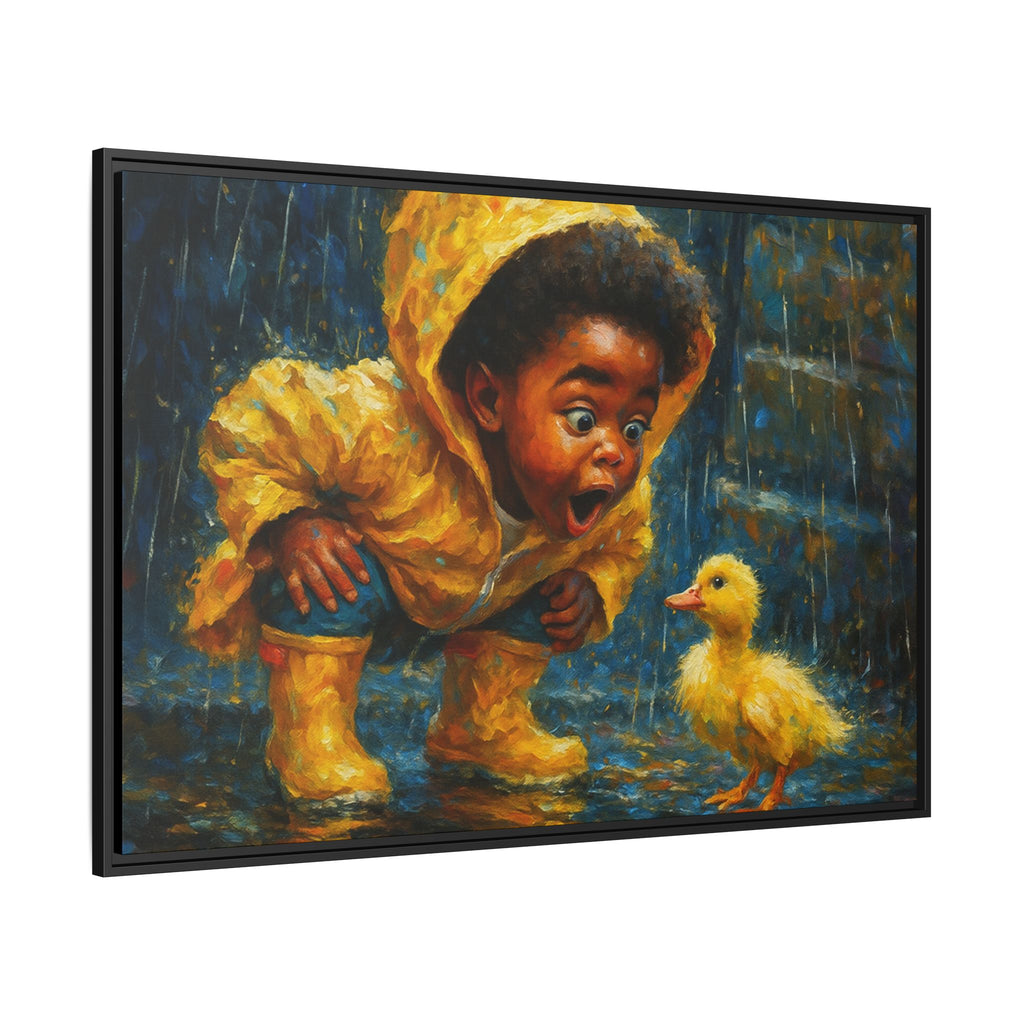 Yellow Child and Duck