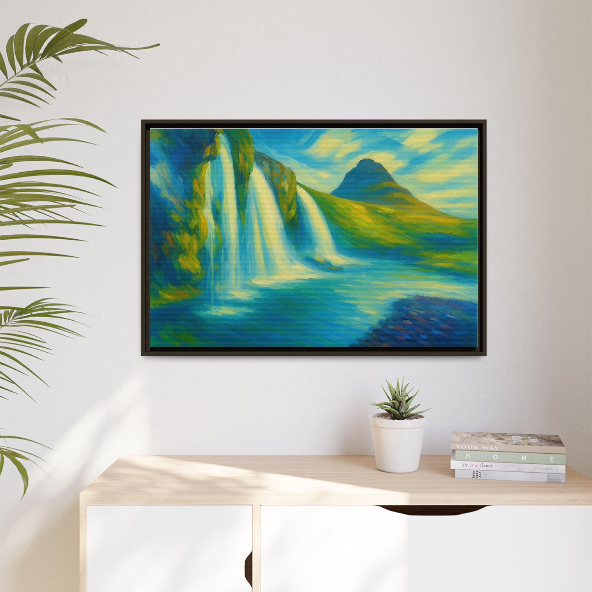 Waterfall Green Landscape