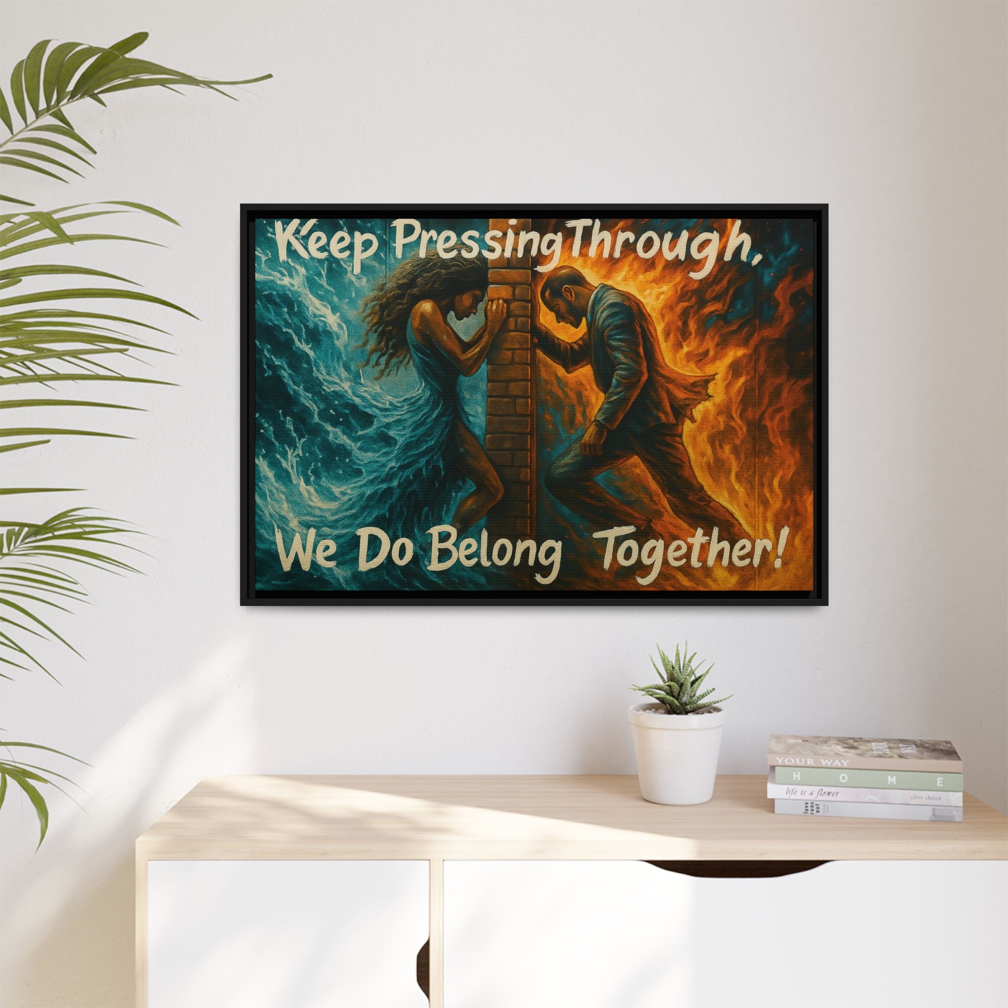 Matte Canvas, Framed (Multi-color)