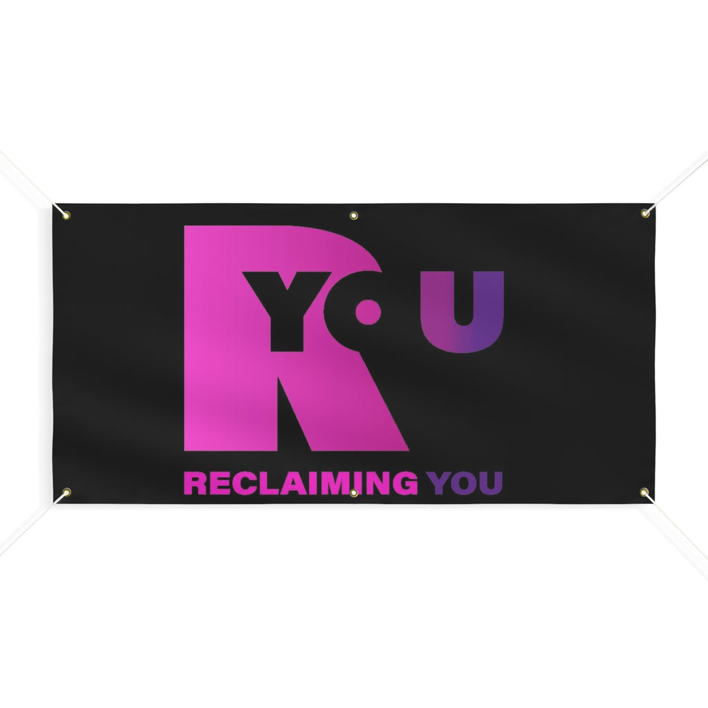Reclaiming You Matte Banner, Empowerment Sign, Motivational Wall Decor, Event Decoration, Inspirational Banner, Personal Growth