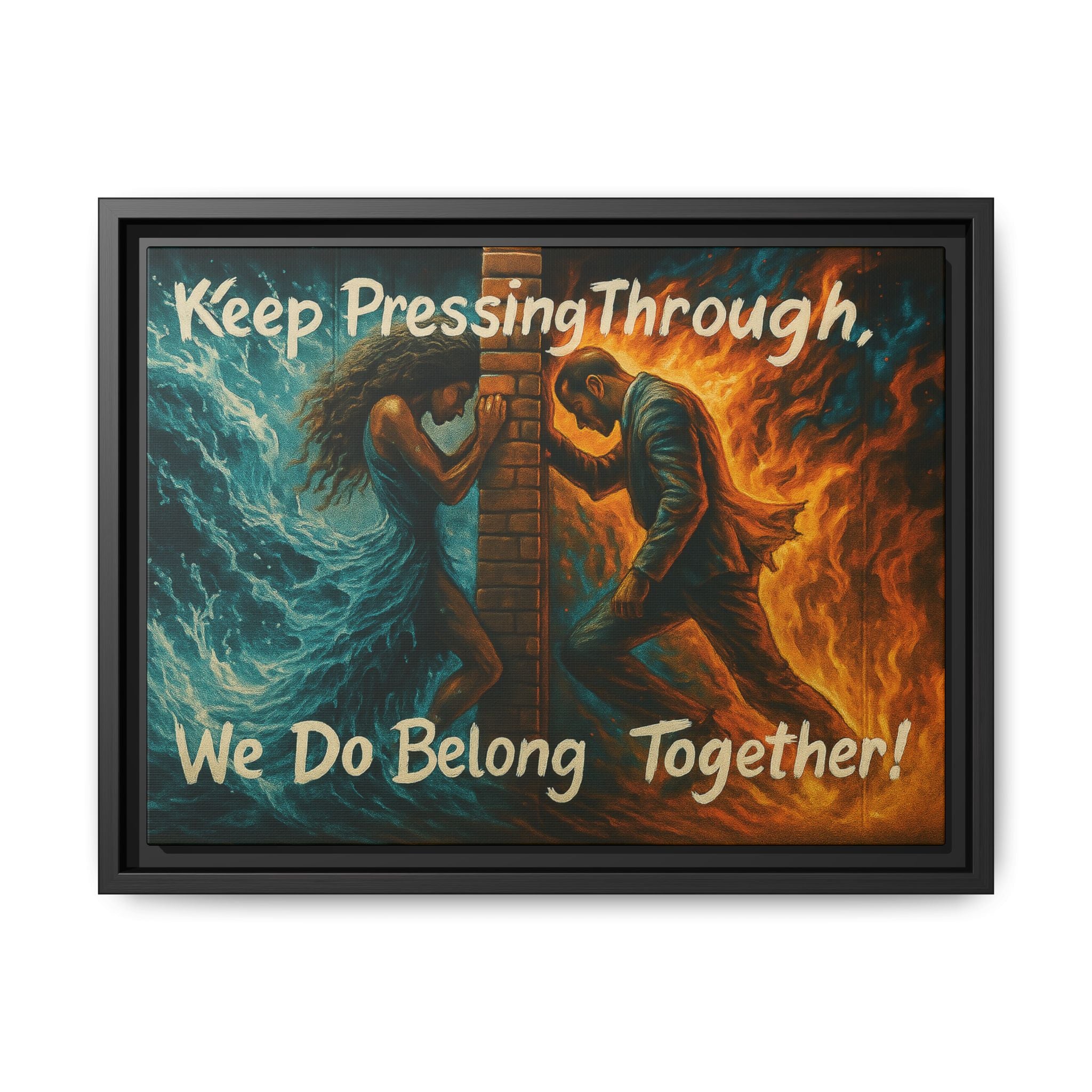 Matte Canvas, Framed (Multi-color)