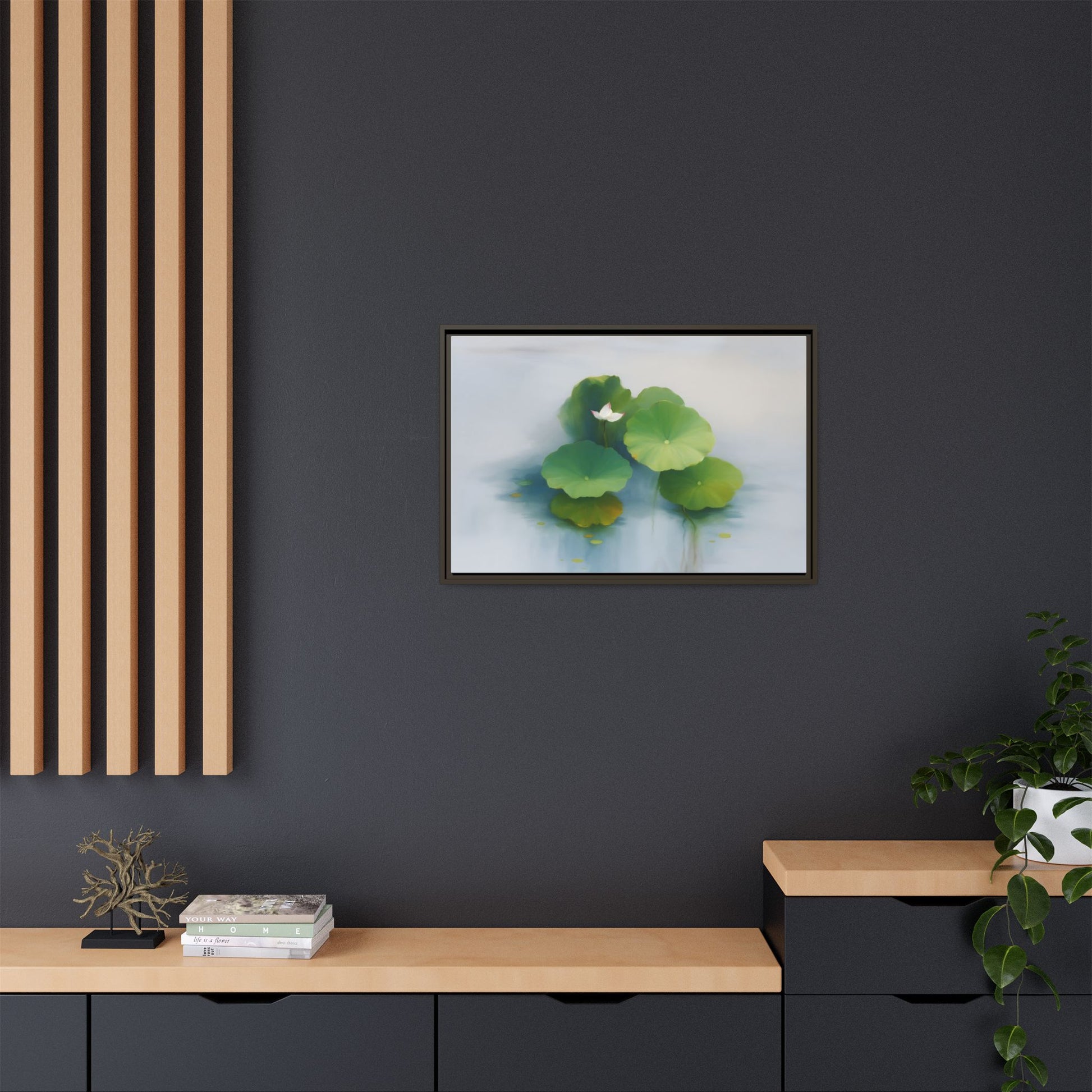 Serene Green Lotus