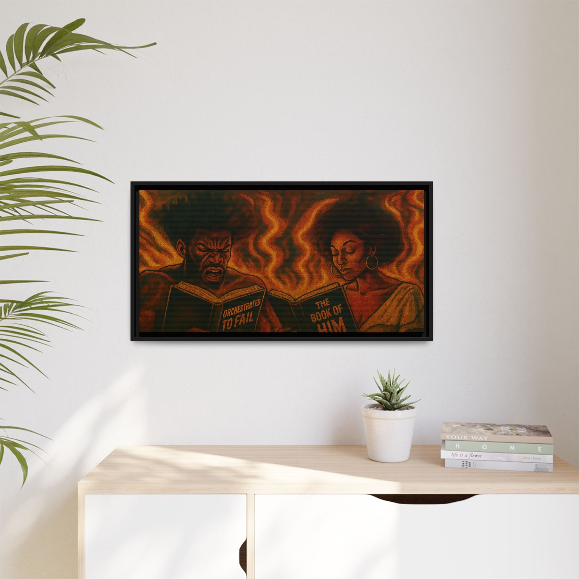 Colorful Motivational Wall Art, Inspirational Home Decor, Black Art Print, Gift for Parents, Empowerment Artwork, Framed Canvas