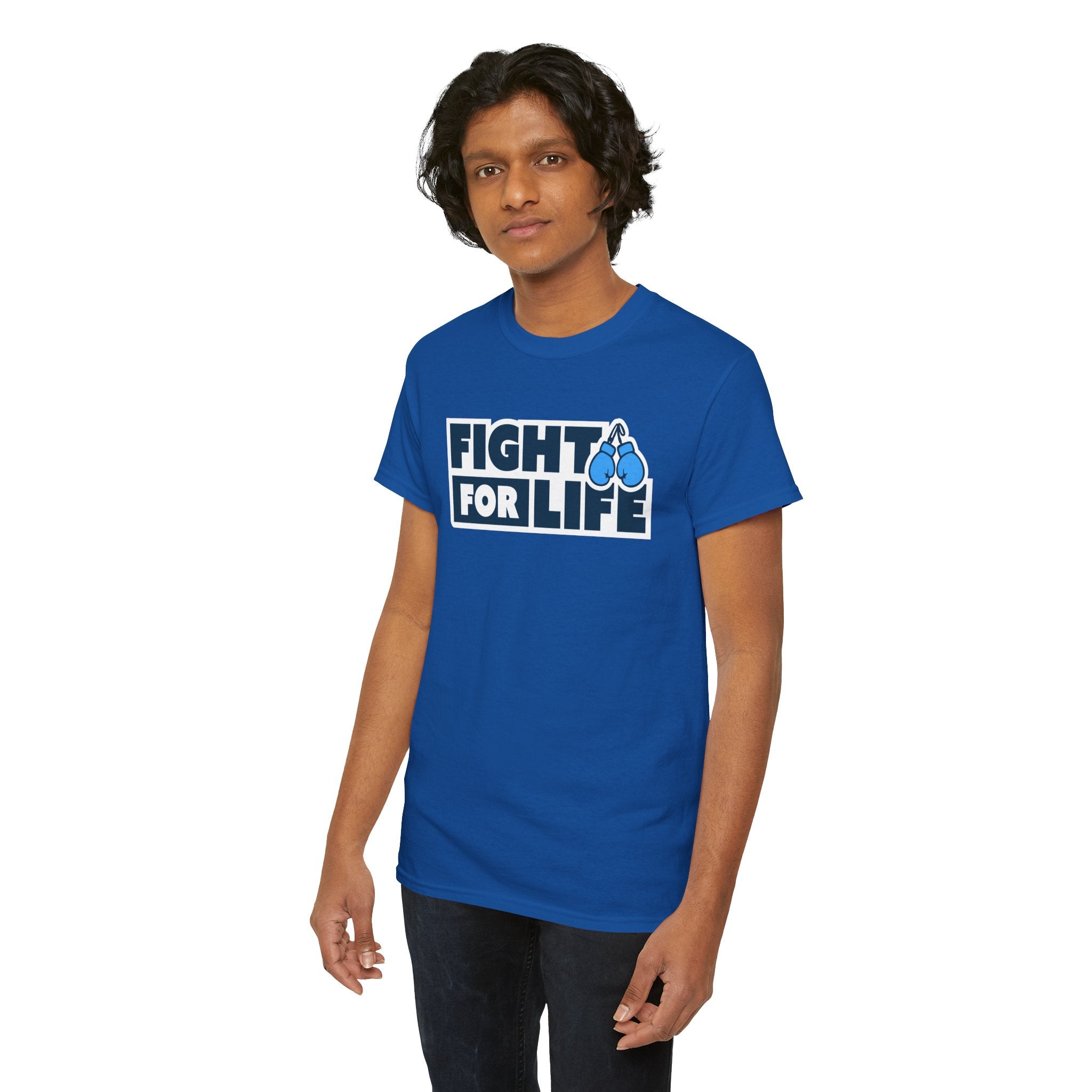 Fight For Life T-Shirt — Royal Blue Tee