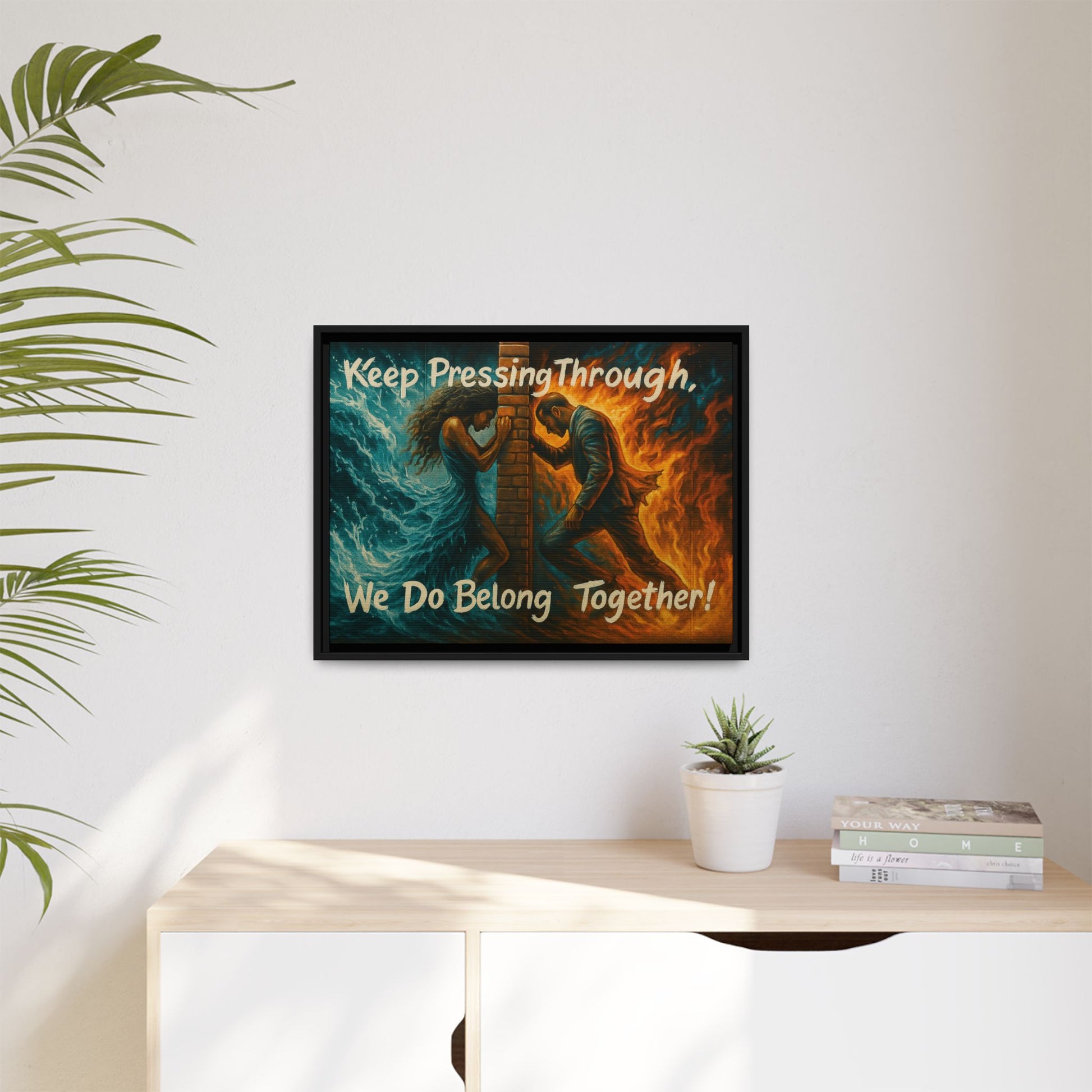 Matte Canvas, Framed (Multi-color)