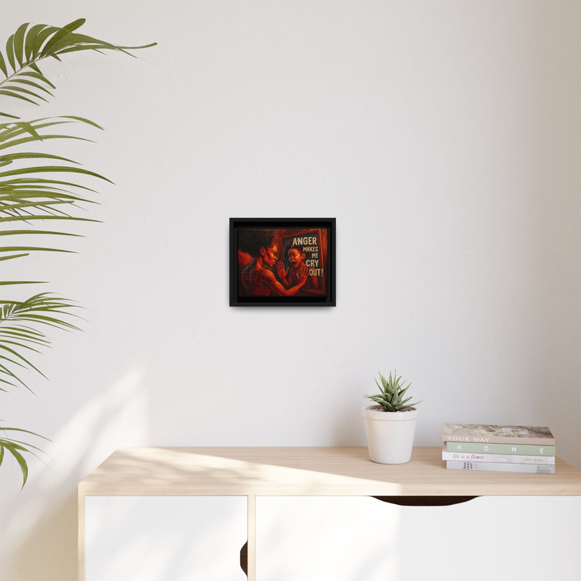 Framed Wall Art - Emotionally Resonant Canvas, Inspirational Home Decor, Powerful Motivational Gift, Unique Art for Self-Reflection
