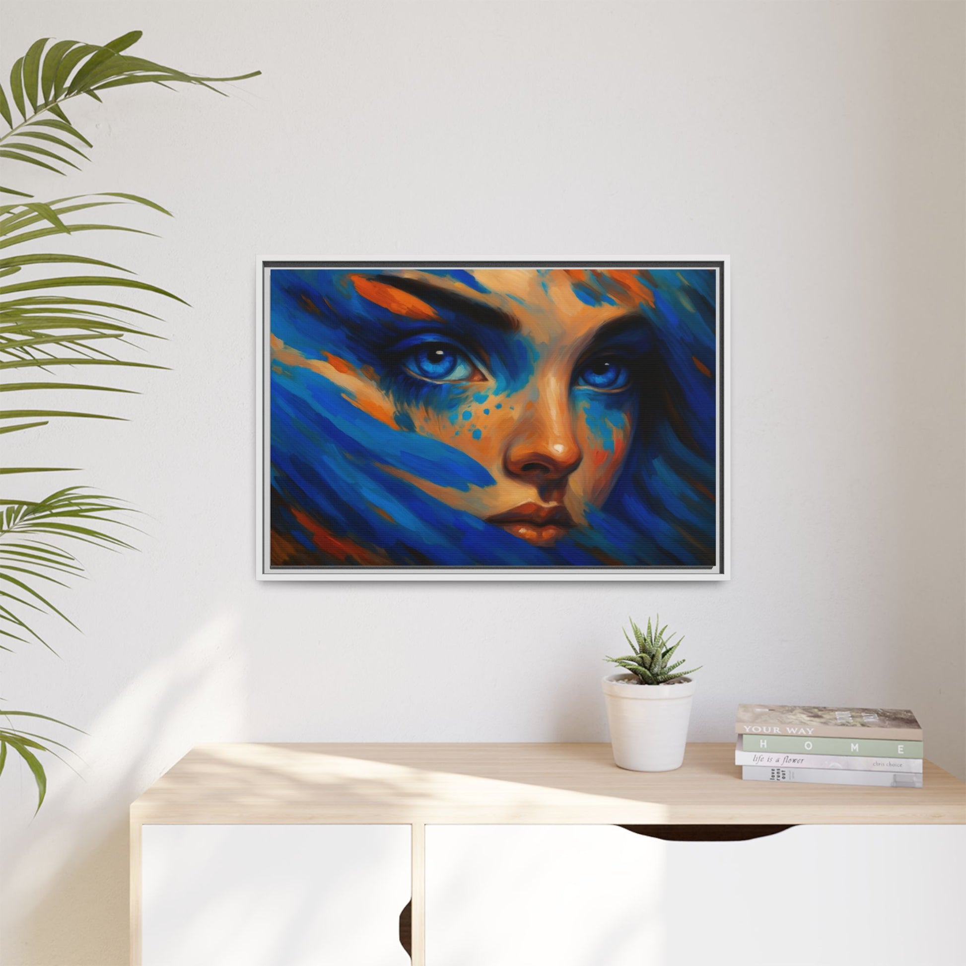 Vibrant Lady Blue Wave