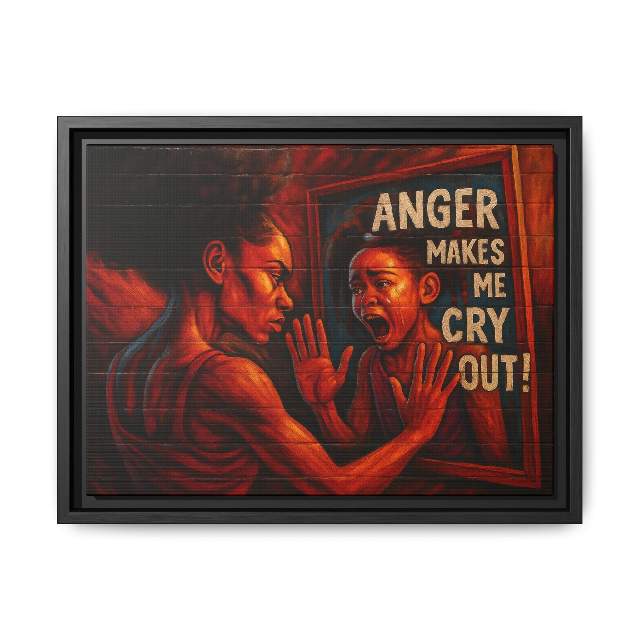 Framed Wall Art - Emotionally Resonant Canvas, Inspirational Home Decor, Powerful Motivational Gift, Unique Art for Self-Reflection
