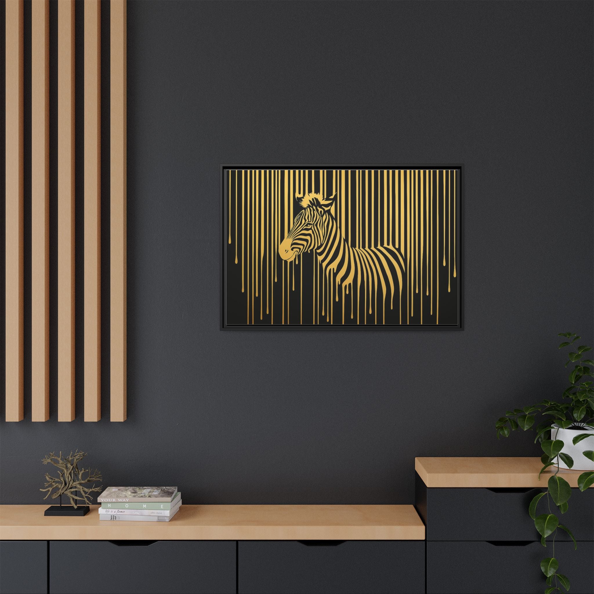 Gold Dripping Zebra