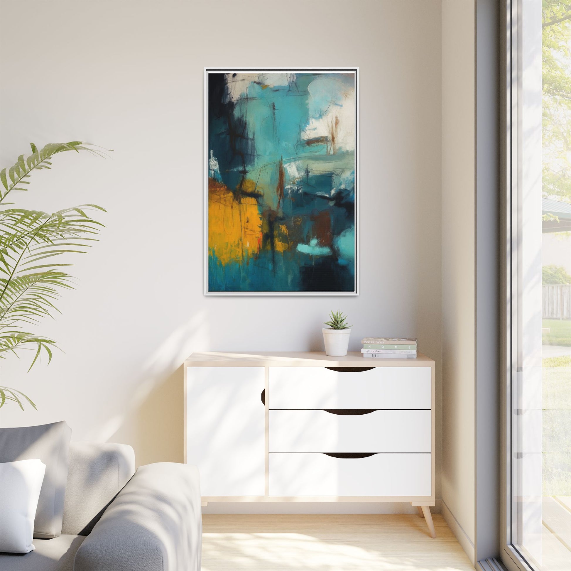 Abstract Blue Gold