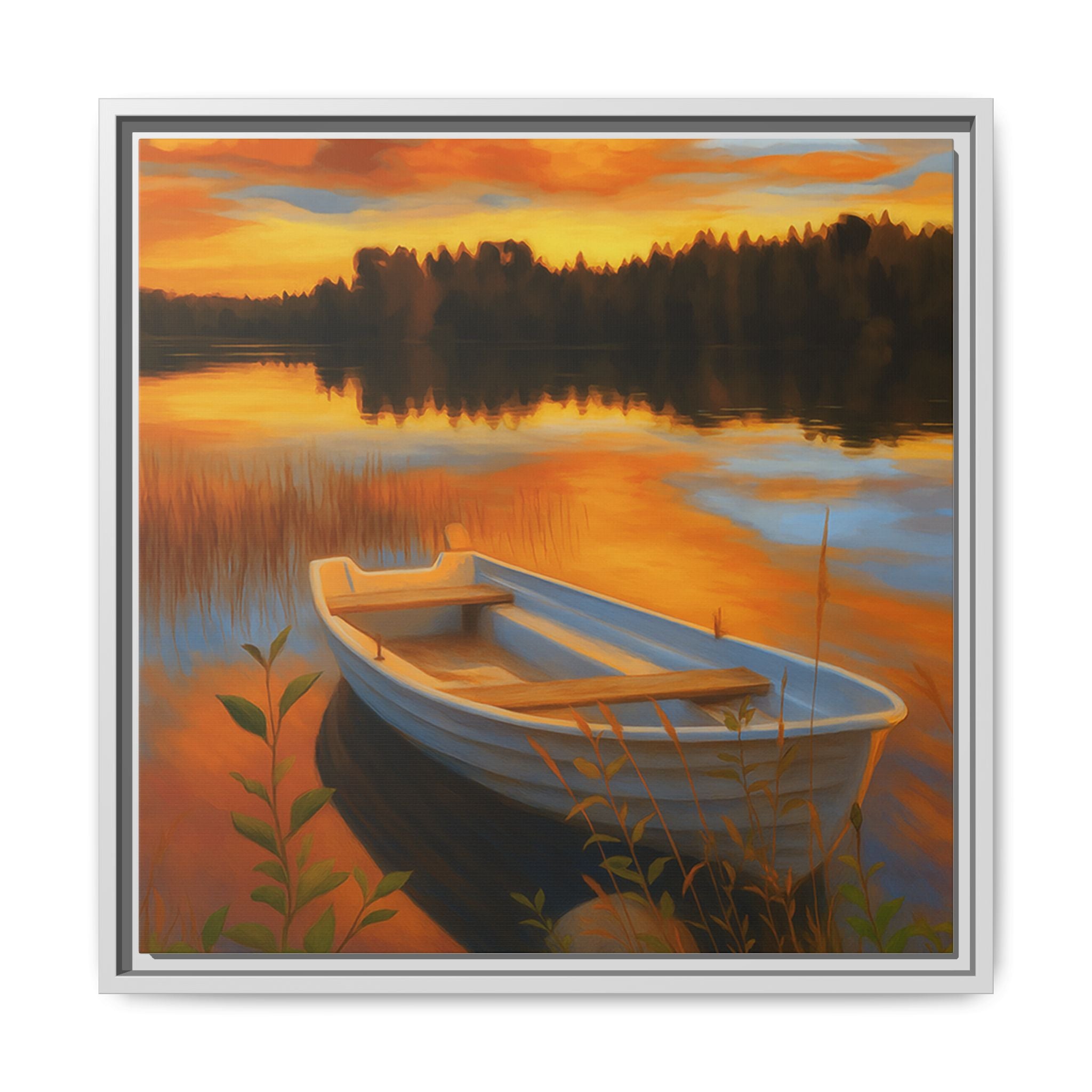 Sunset Boat Reflections