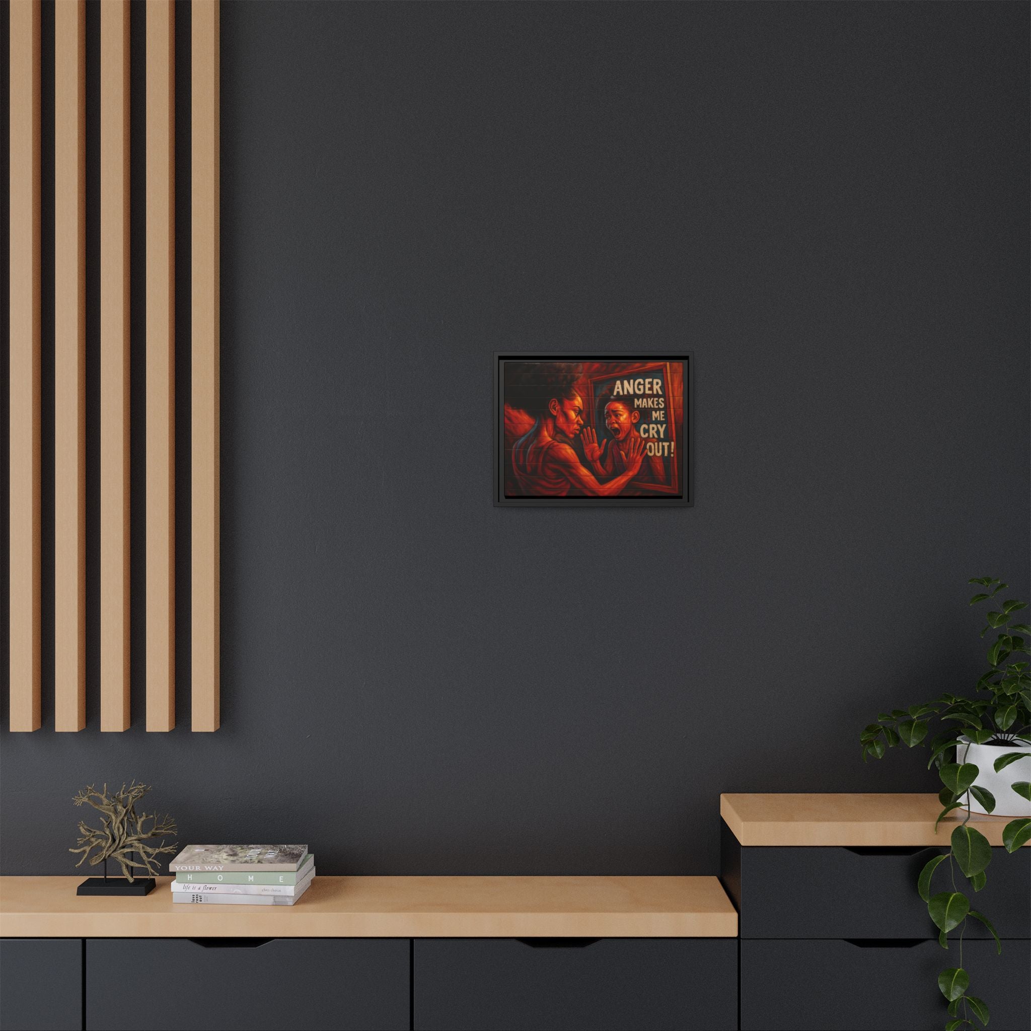 Framed Wall Art - Emotionally Resonant Canvas, Inspirational Home Decor, Powerful Motivational Gift, Unique Art for Self-Reflection