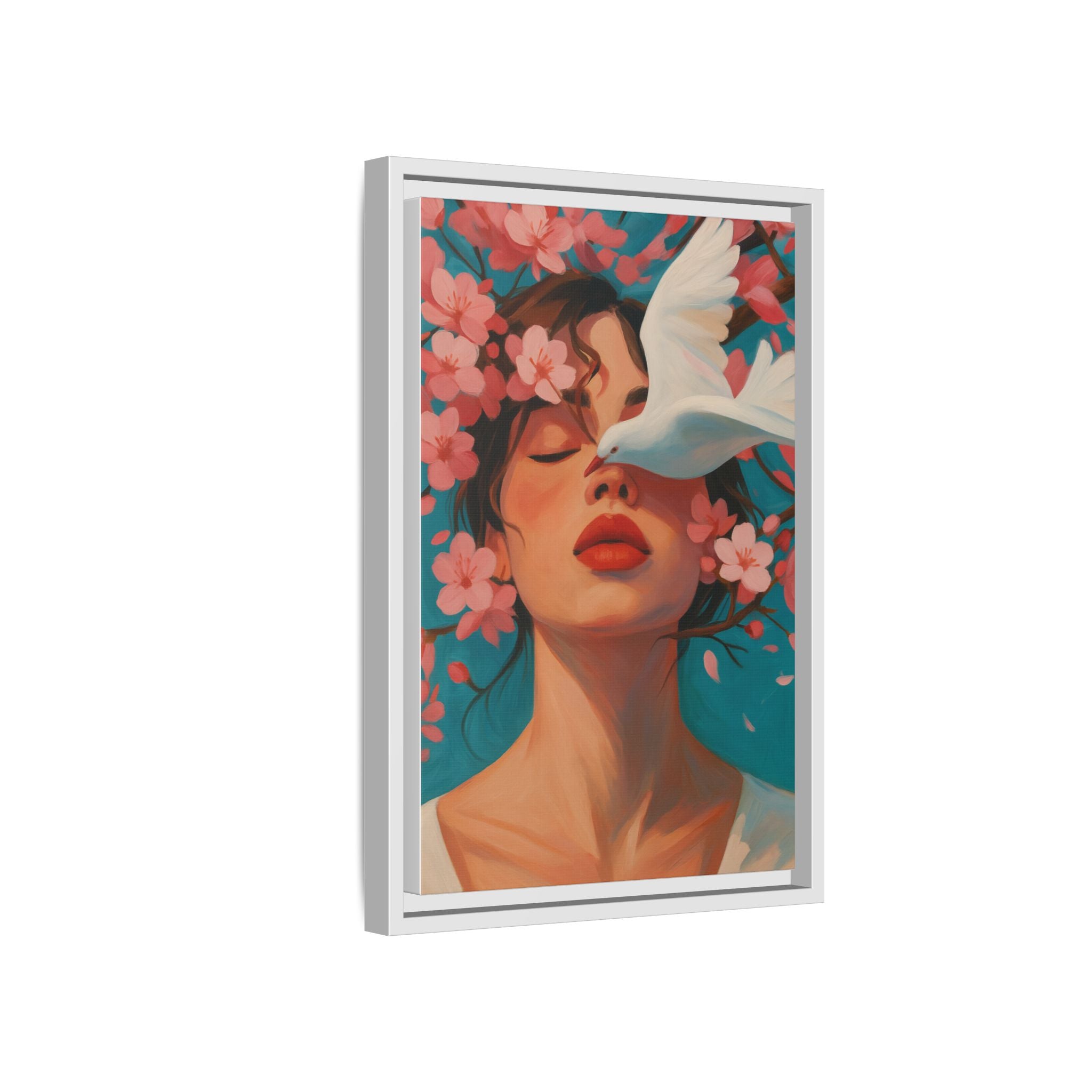 Pink Floral Serenity Dove