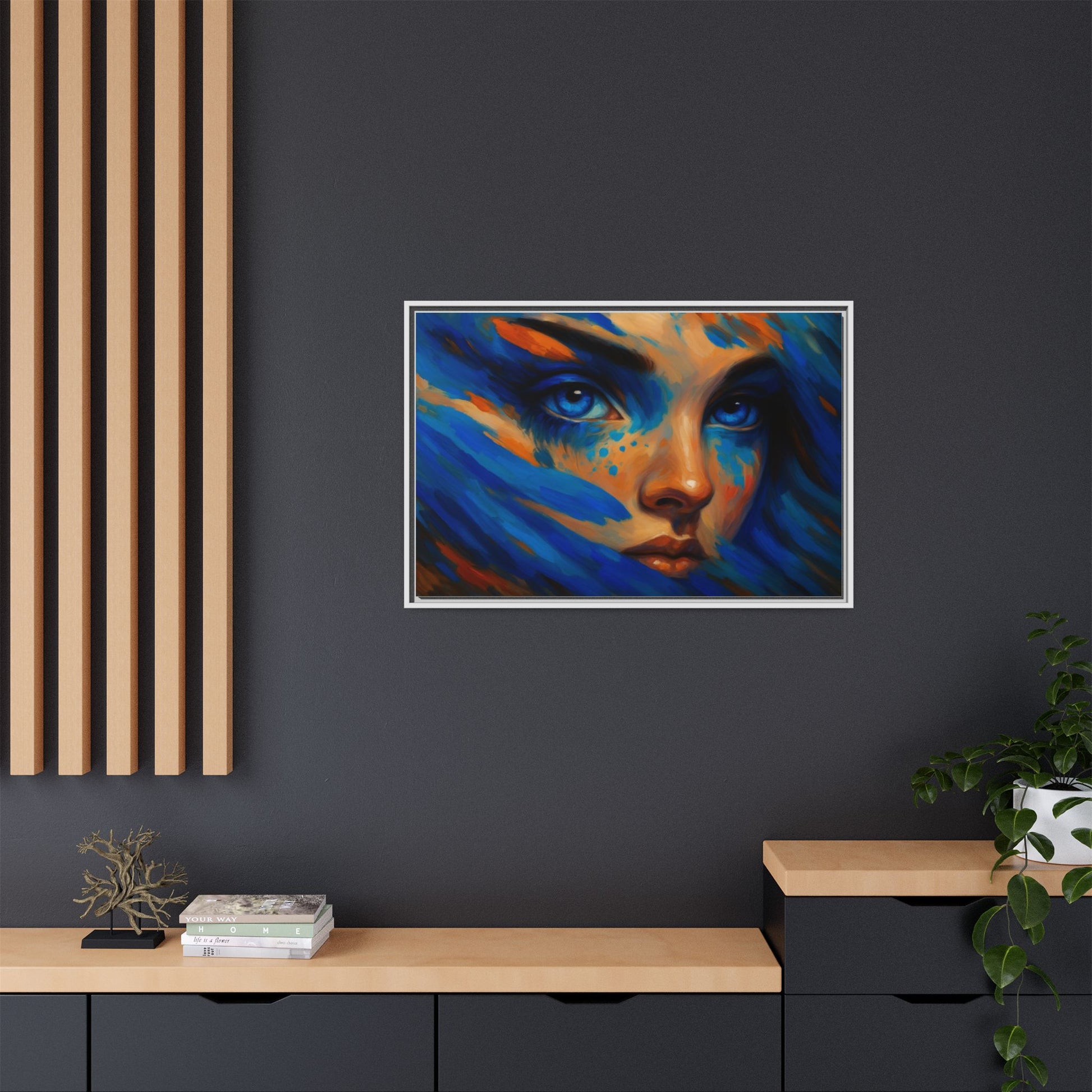 Vibrant Lady Blue Wave