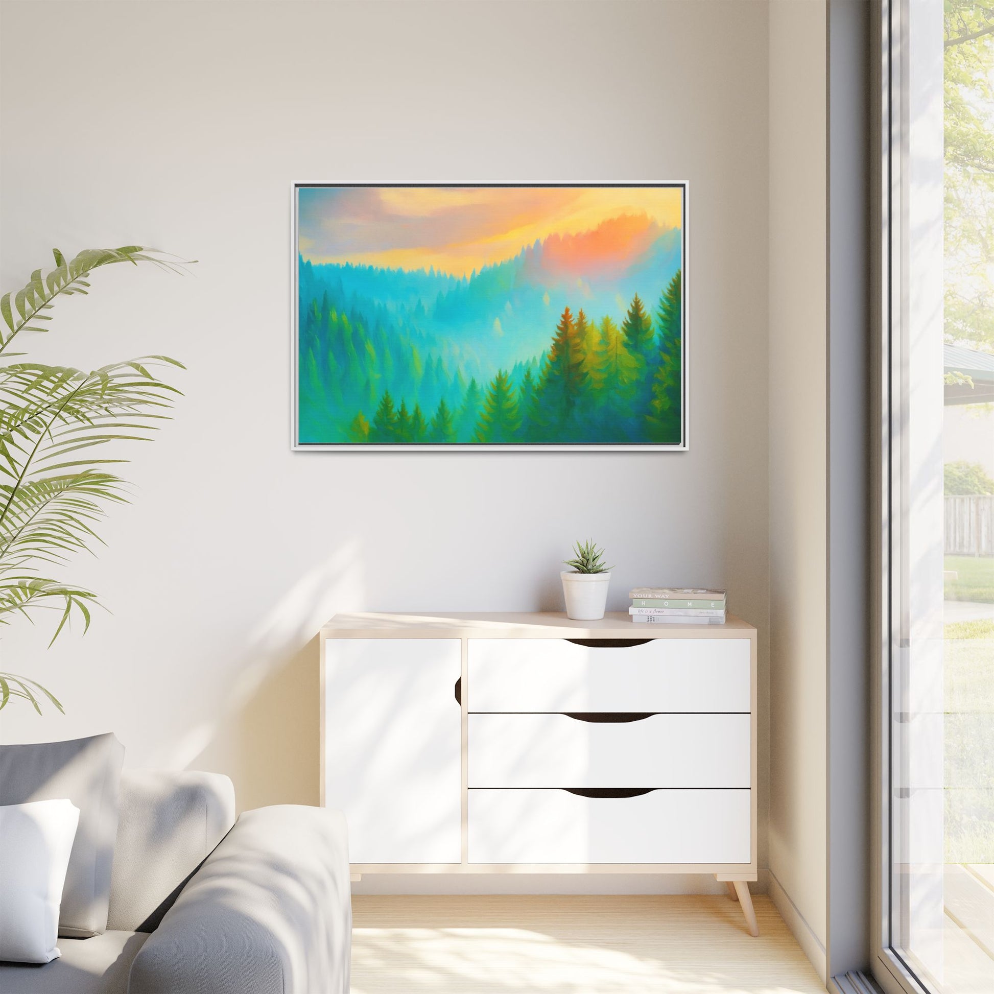 Serene Sun Forest Nature