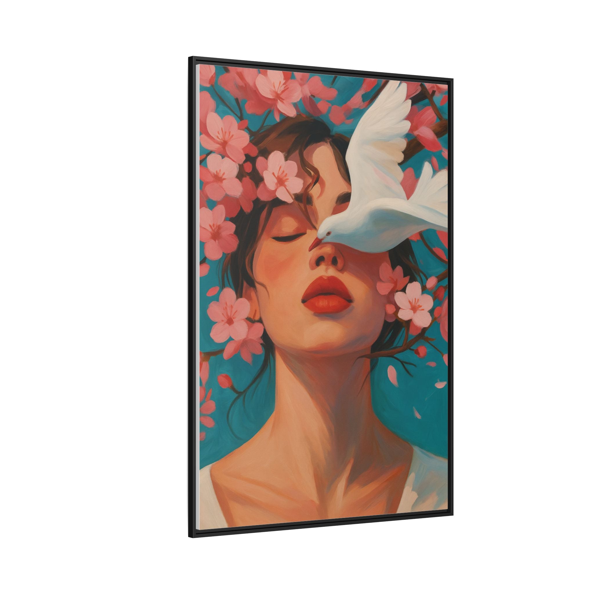 Pink Floral Serenity Dove