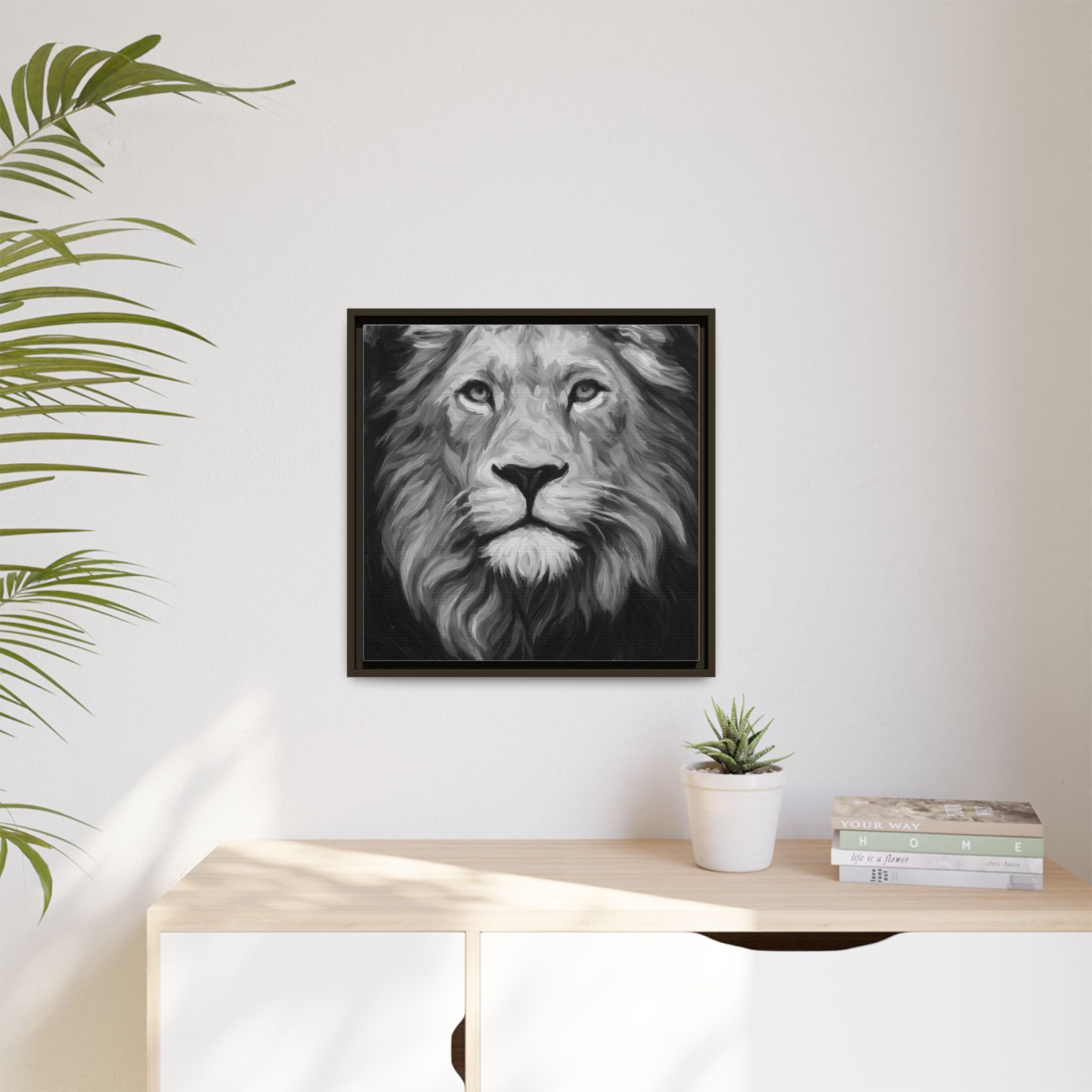 Black and White Lion 1