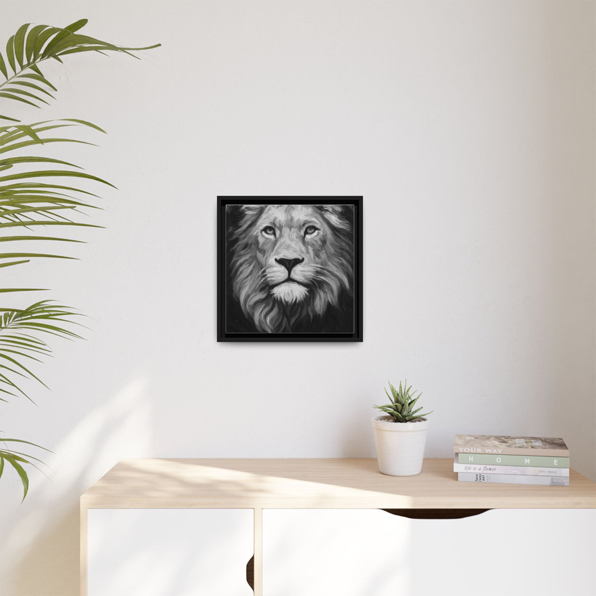 Black and White Lion 1