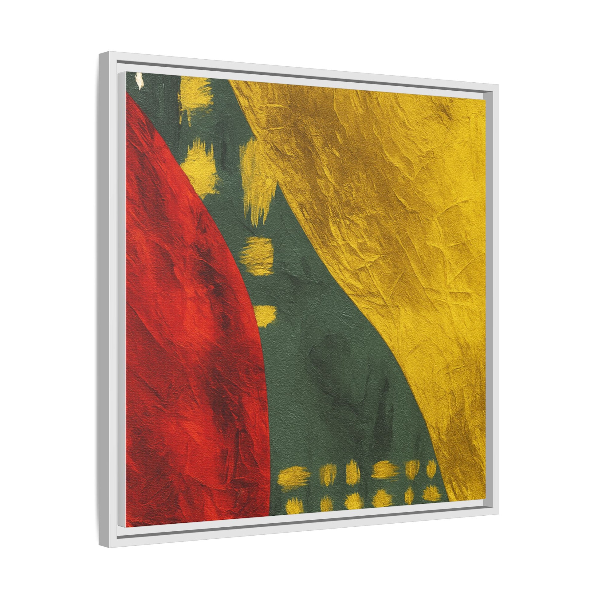 Red Green Gold Abstract
