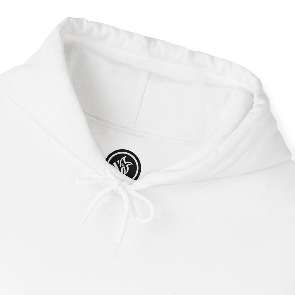 Emblem Enjoin Good X Forbid Evil — White Hoodie