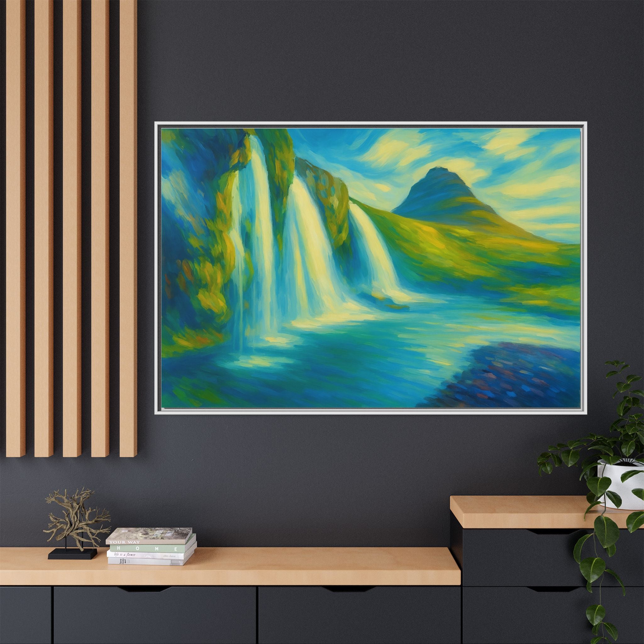 Waterfall Green Landscape