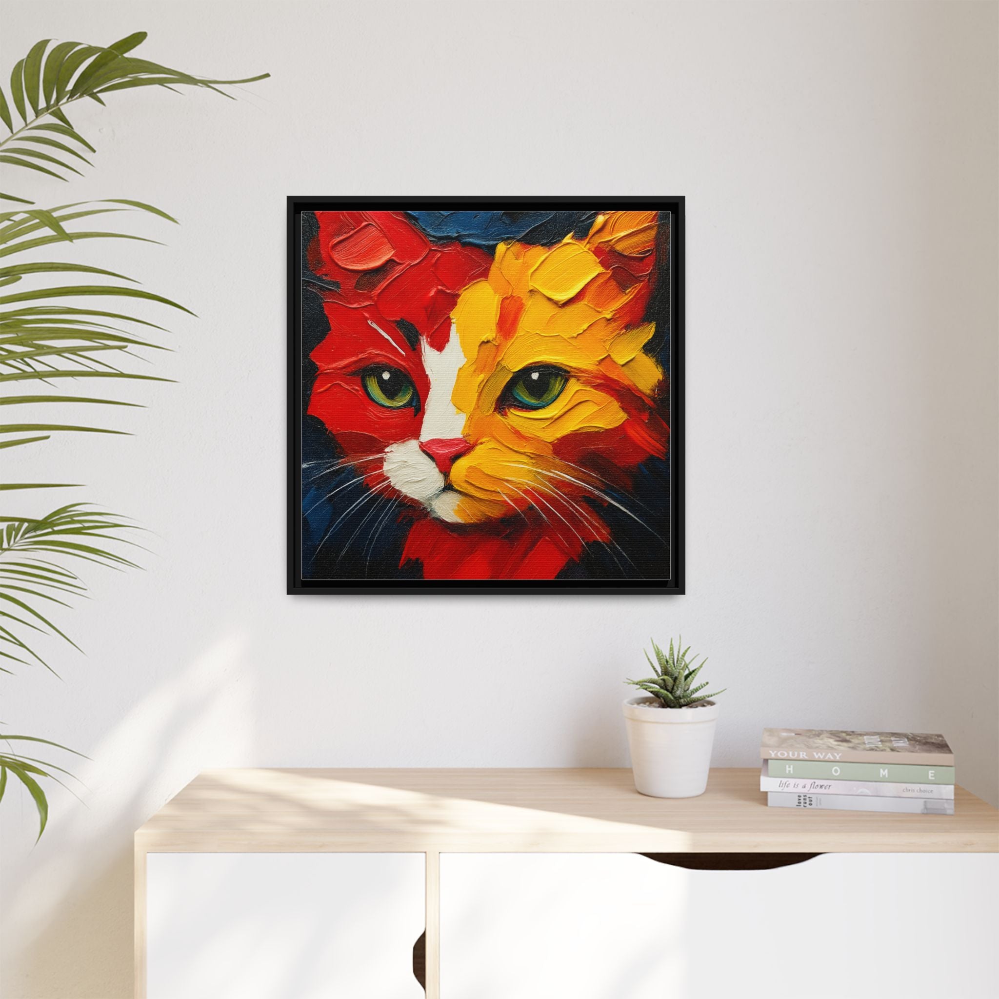 Whiskers in Red & Gold