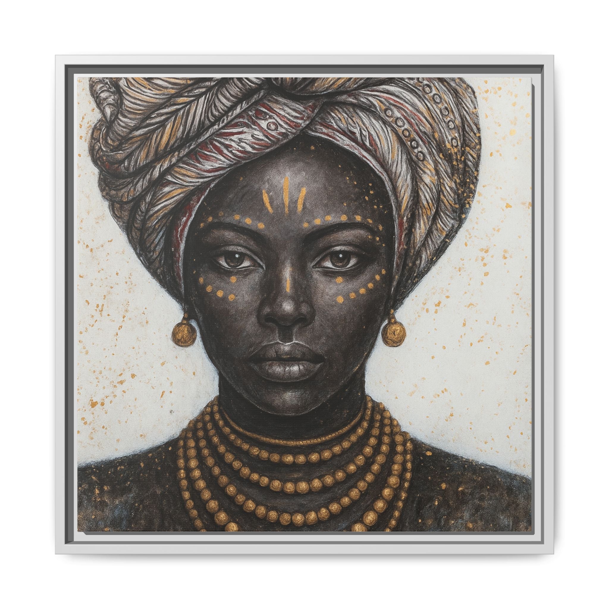 White Artistic African Lady