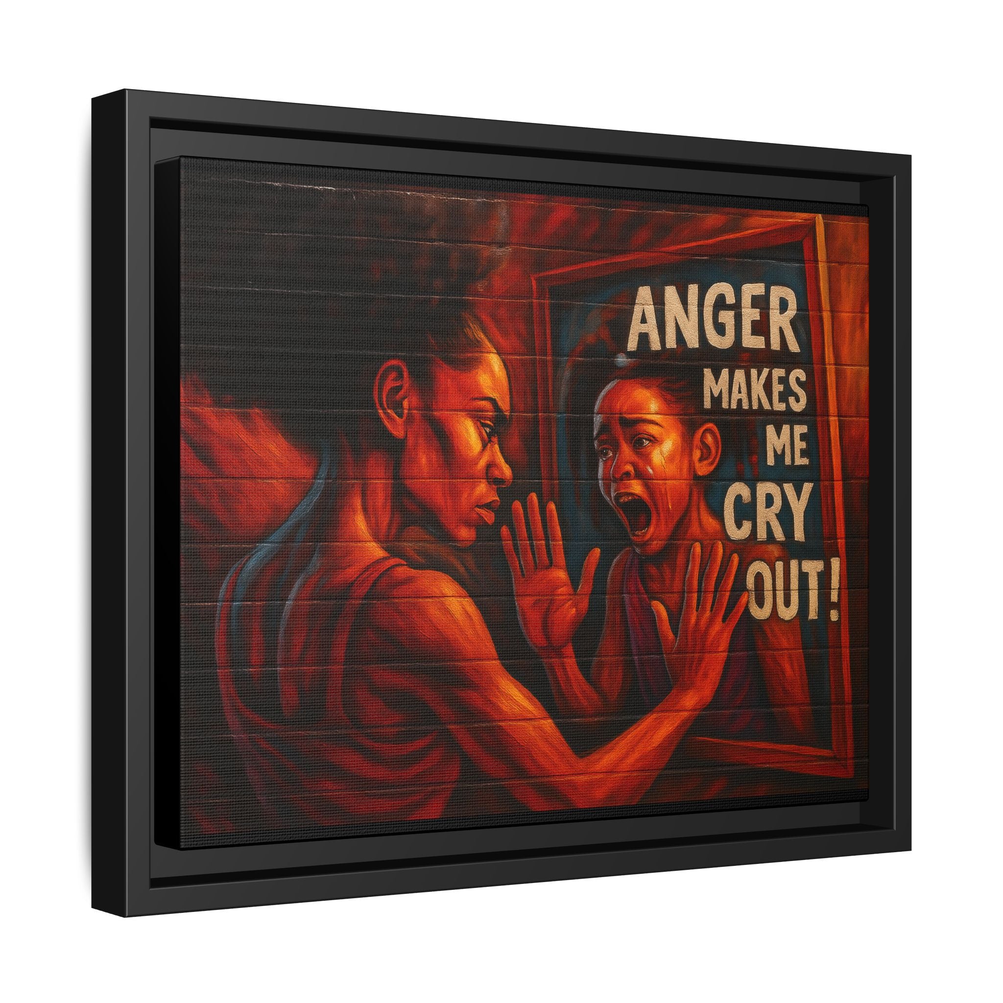 Framed Wall Art - Emotionally Resonant Canvas, Inspirational Home Decor, Powerful Motivational Gift, Unique Art for Self-Reflection