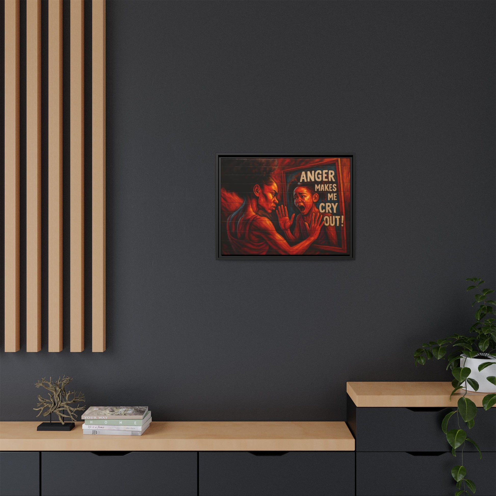 Framed Wall Art - Emotionally Resonant Canvas, Inspirational Home Decor, Powerful Motivational Gift, Unique Art for Self-Reflection
