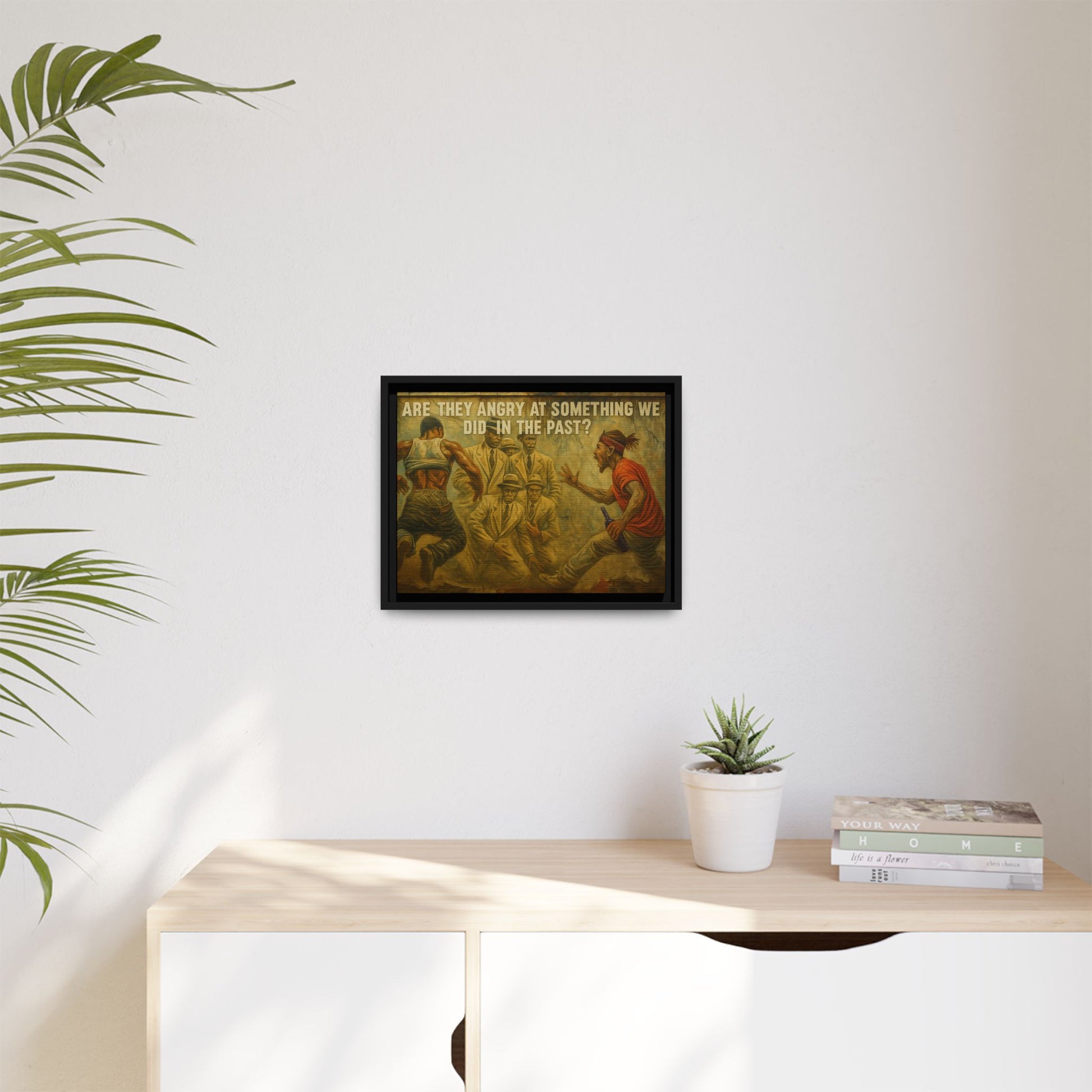 Framed Art Print: Thought-Provoking Vintage Style Wall Decor, Home Office Inspiration, Thoughtful Gift for Art Lovers