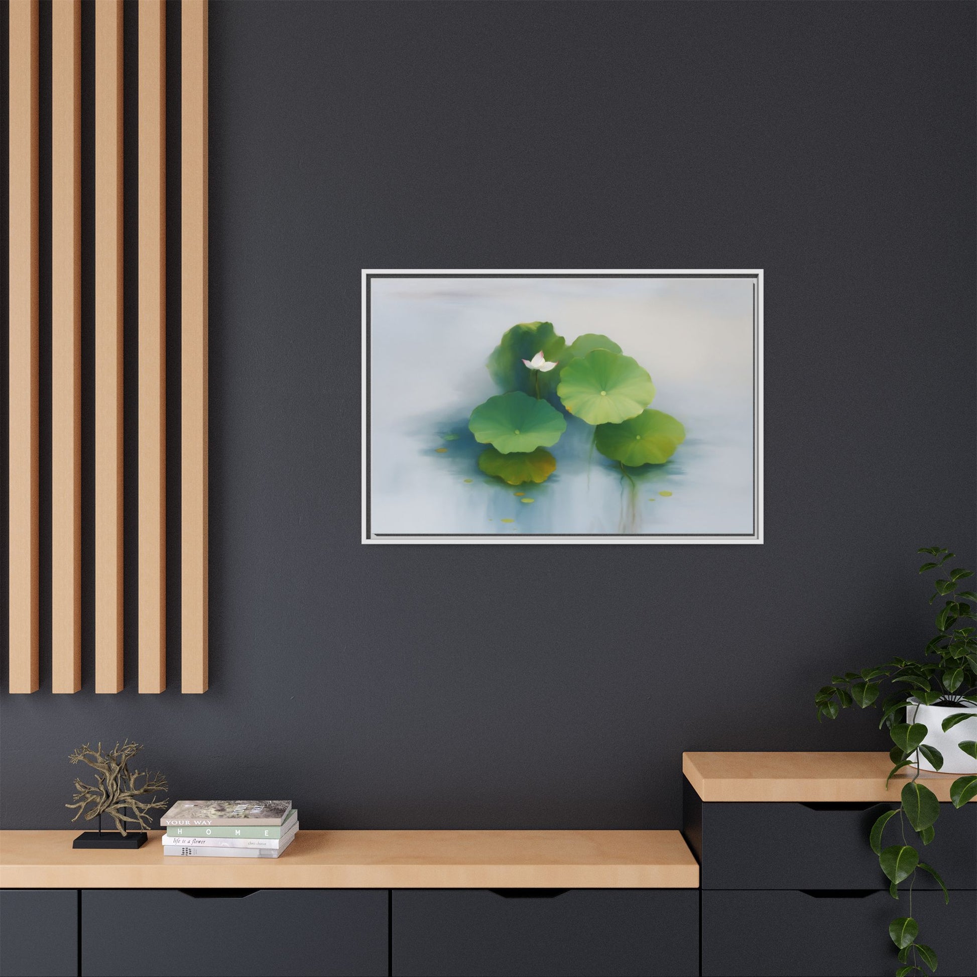 Serene Green Lotus