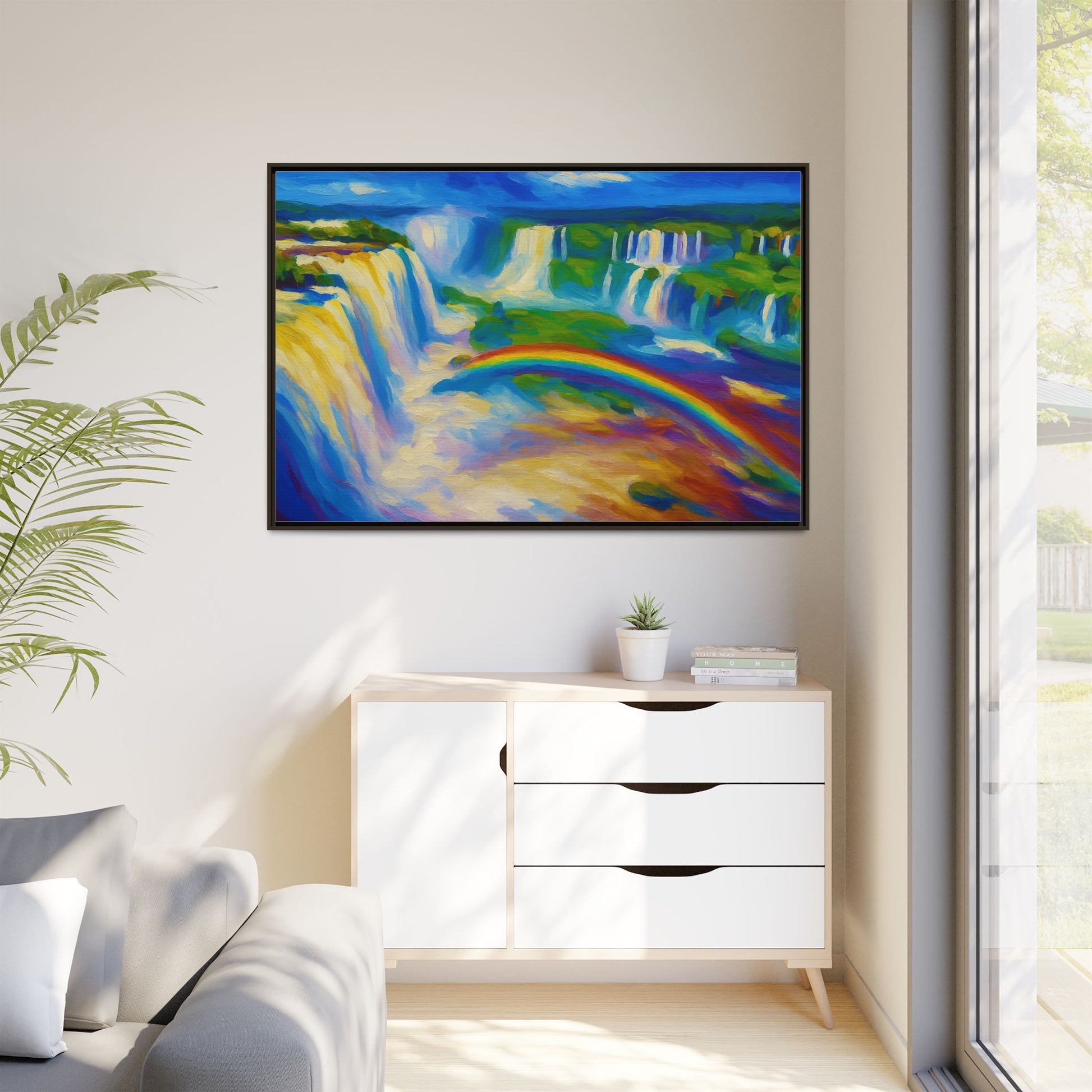 Waterfall Rainbow Splash