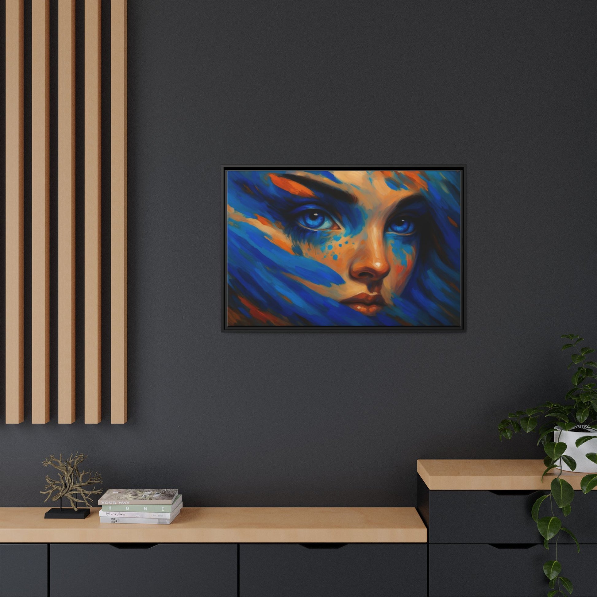 Vibrant Lady Blue Wave