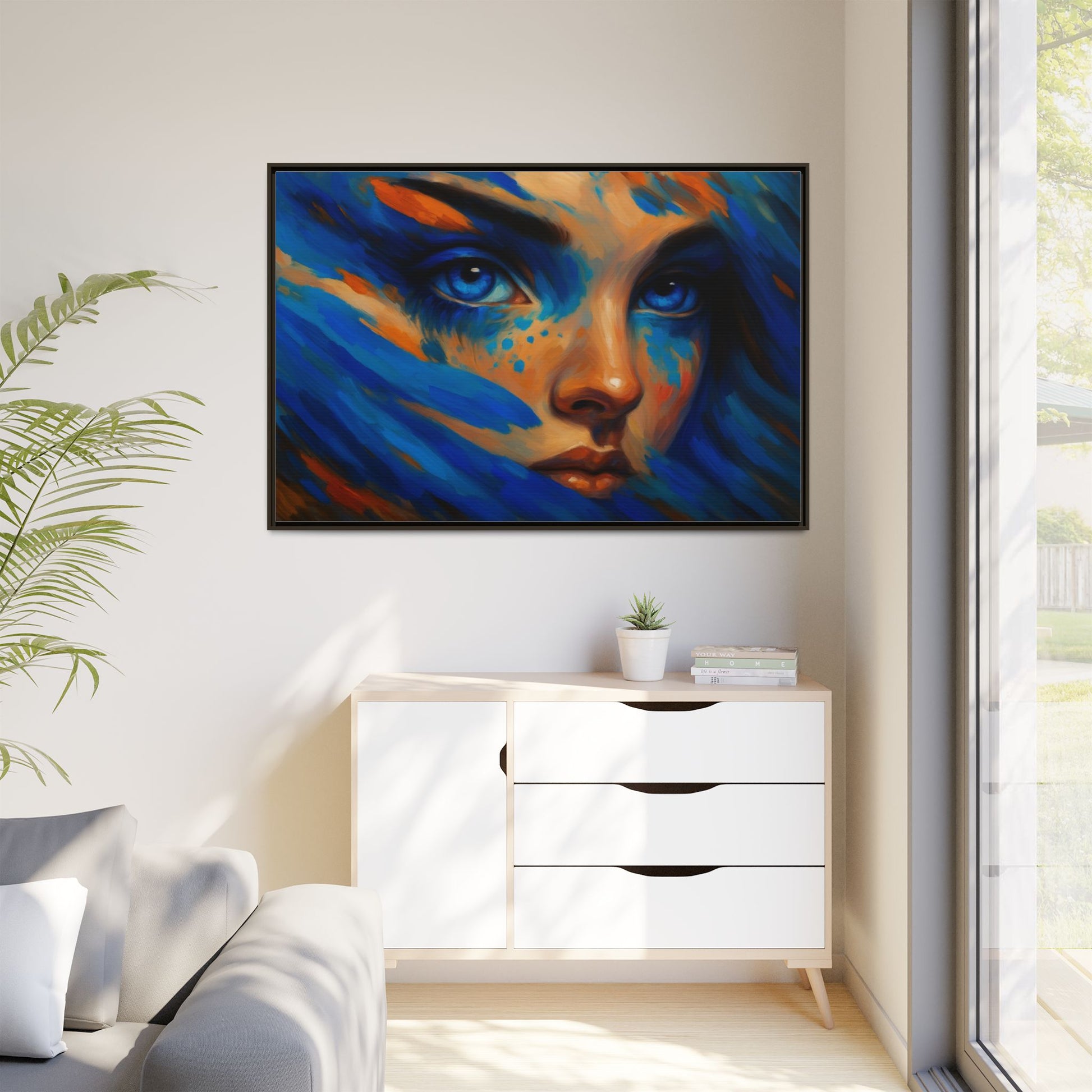 Vibrant Lady Blue Wave