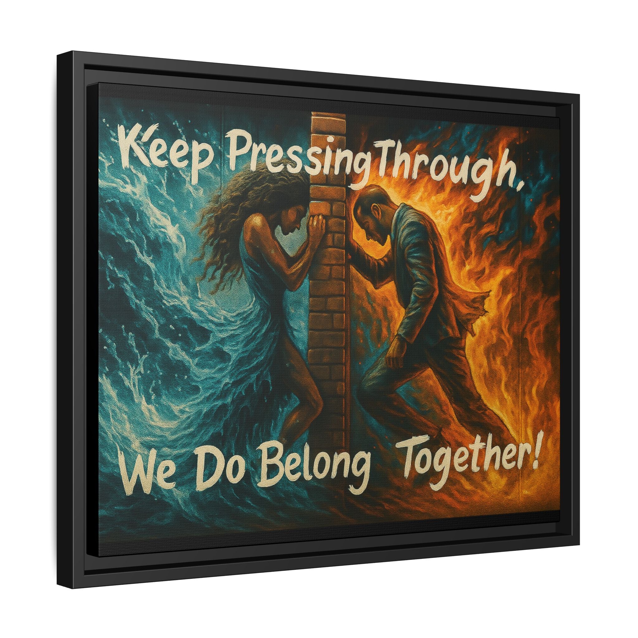 Matte Canvas, Framed (Multi-color)