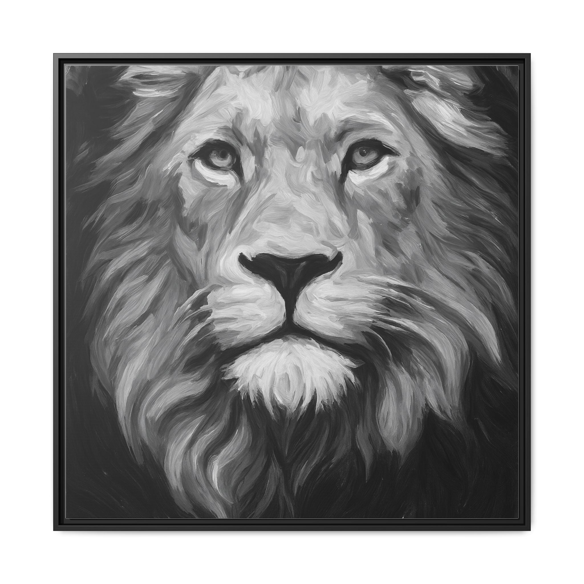Black and White Lion 1