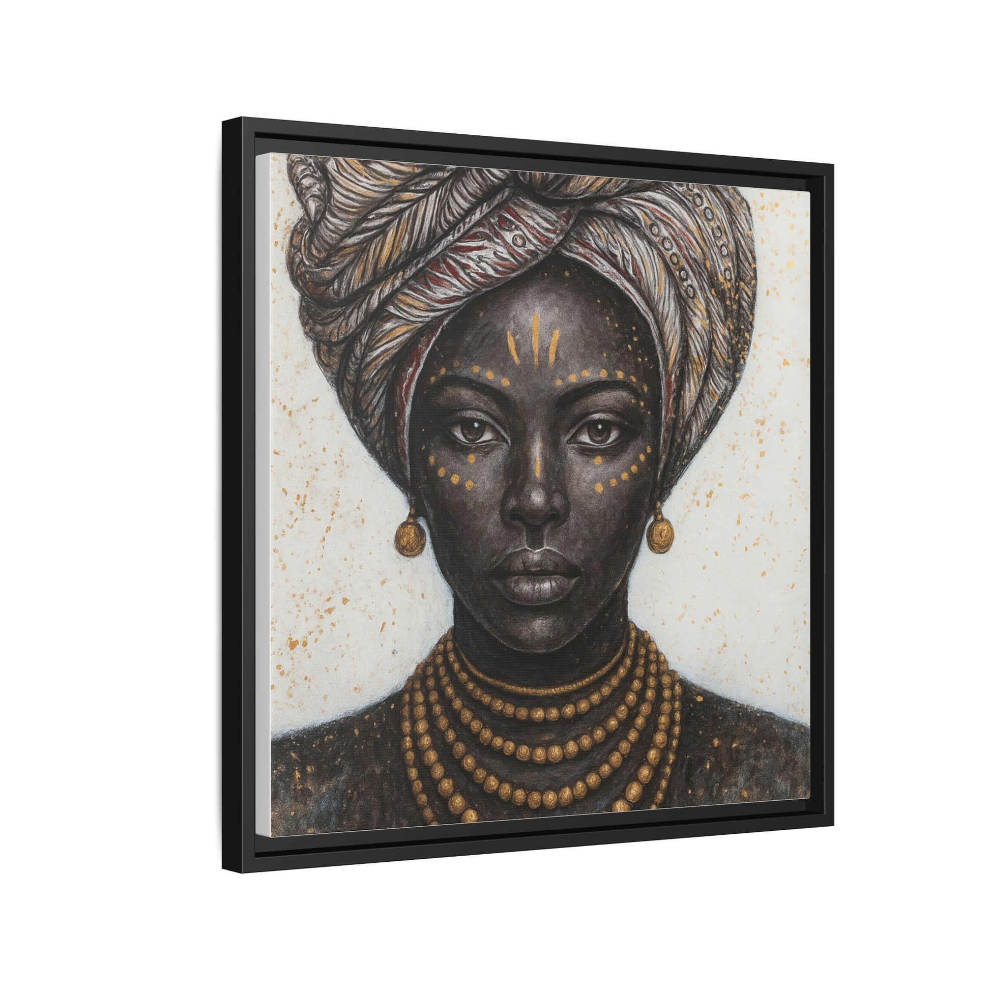 White Artistic African Lady