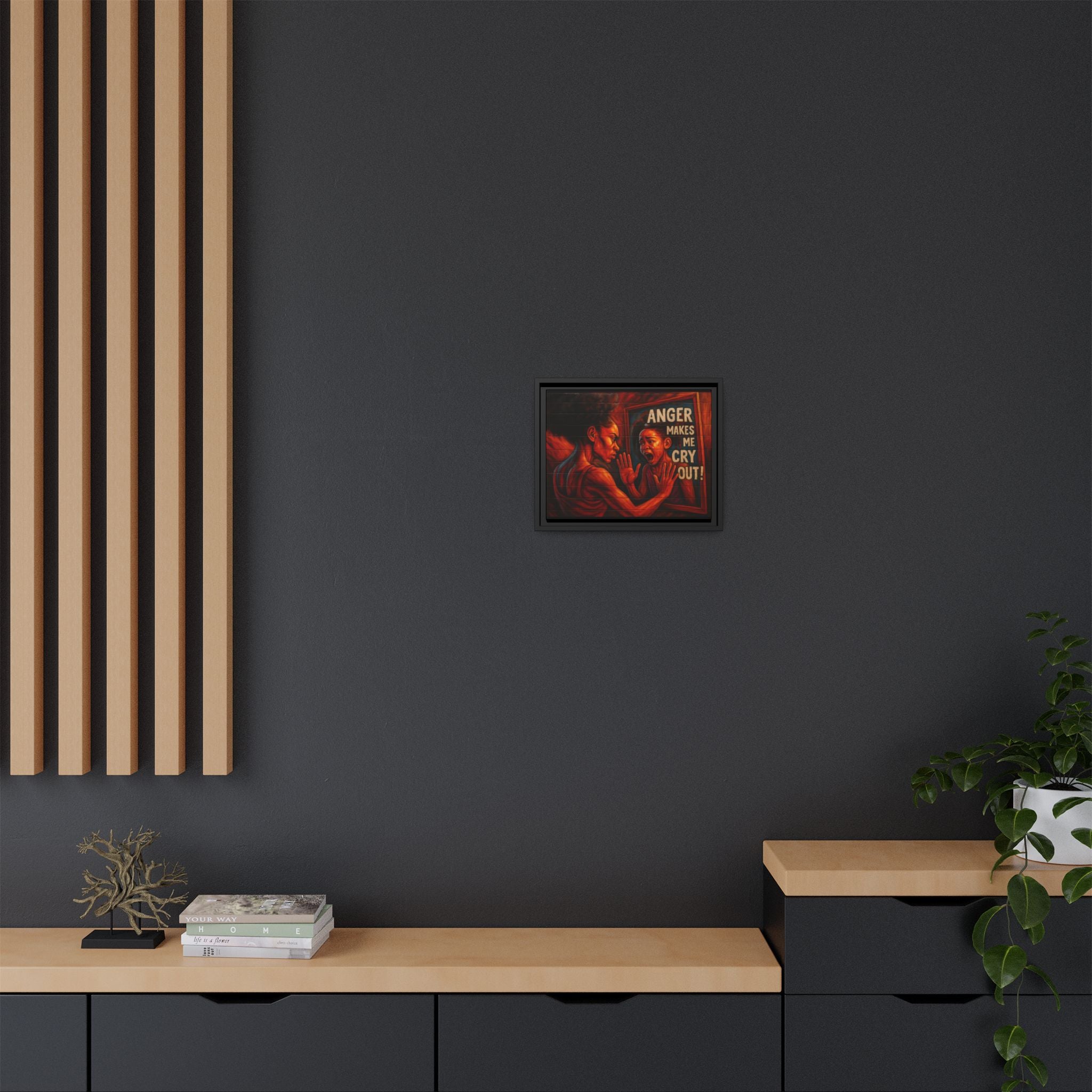 Framed Wall Art - Emotionally Resonant Canvas, Inspirational Home Decor, Powerful Motivational Gift, Unique Art for Self-Reflection