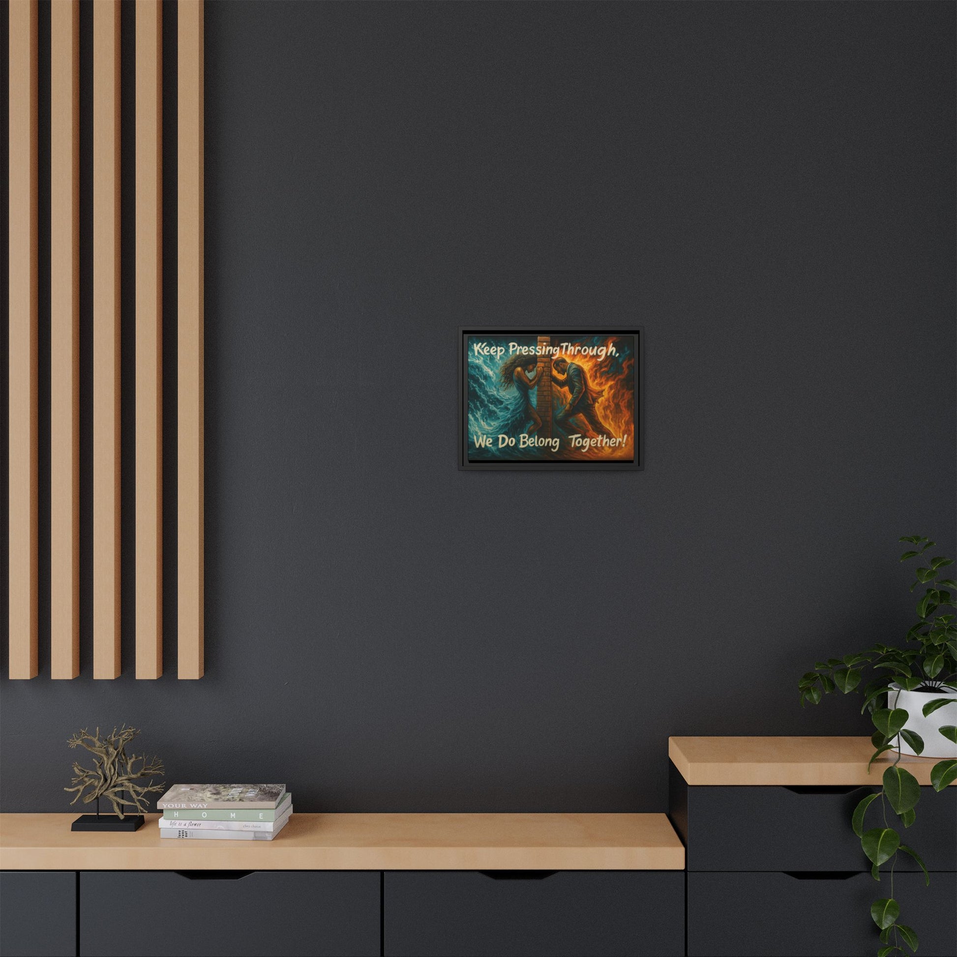 Matte Canvas, Framed (Multi-color)