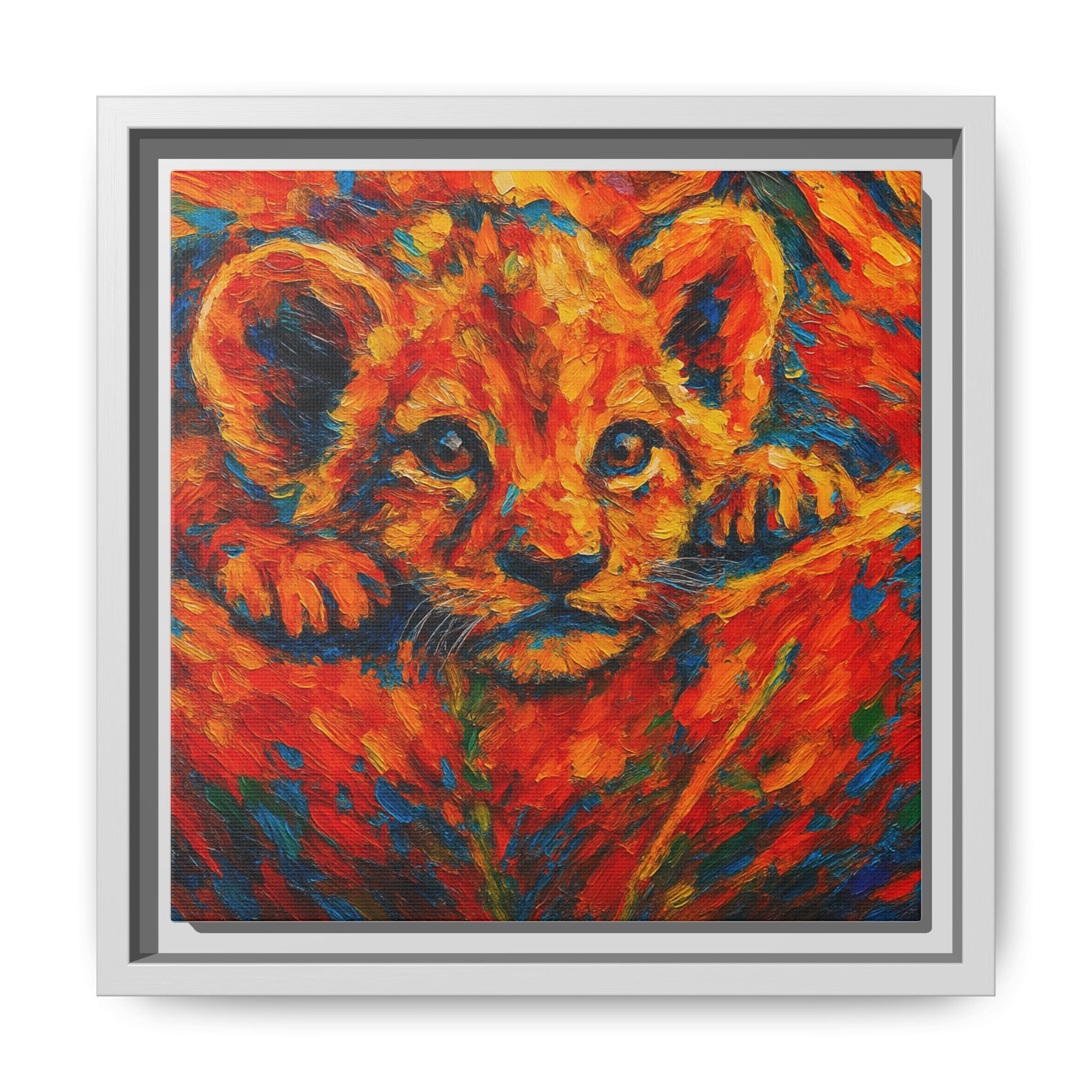 Vibrant Lion Cub