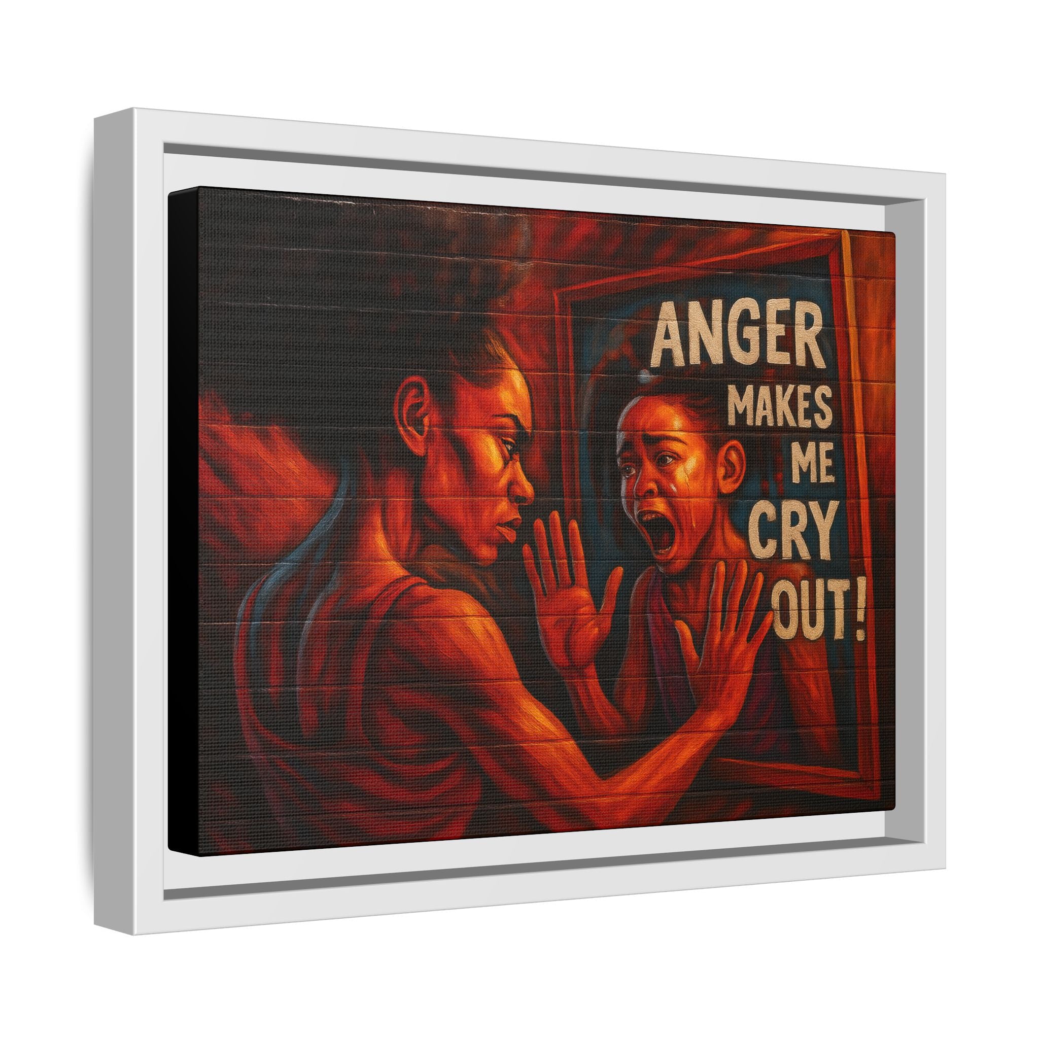 Framed Wall Art - Emotionally Resonant Canvas, Inspirational Home Decor, Powerful Motivational Gift, Unique Art for Self-Reflection