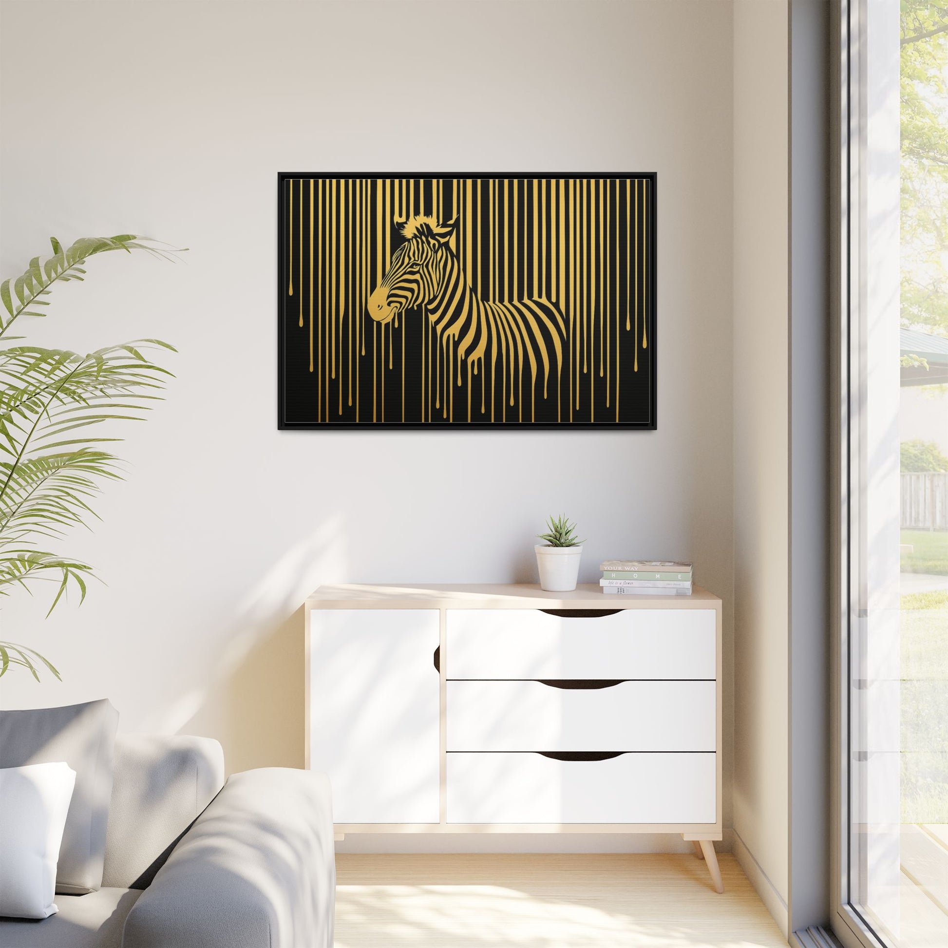 Gold Dripping Zebra
