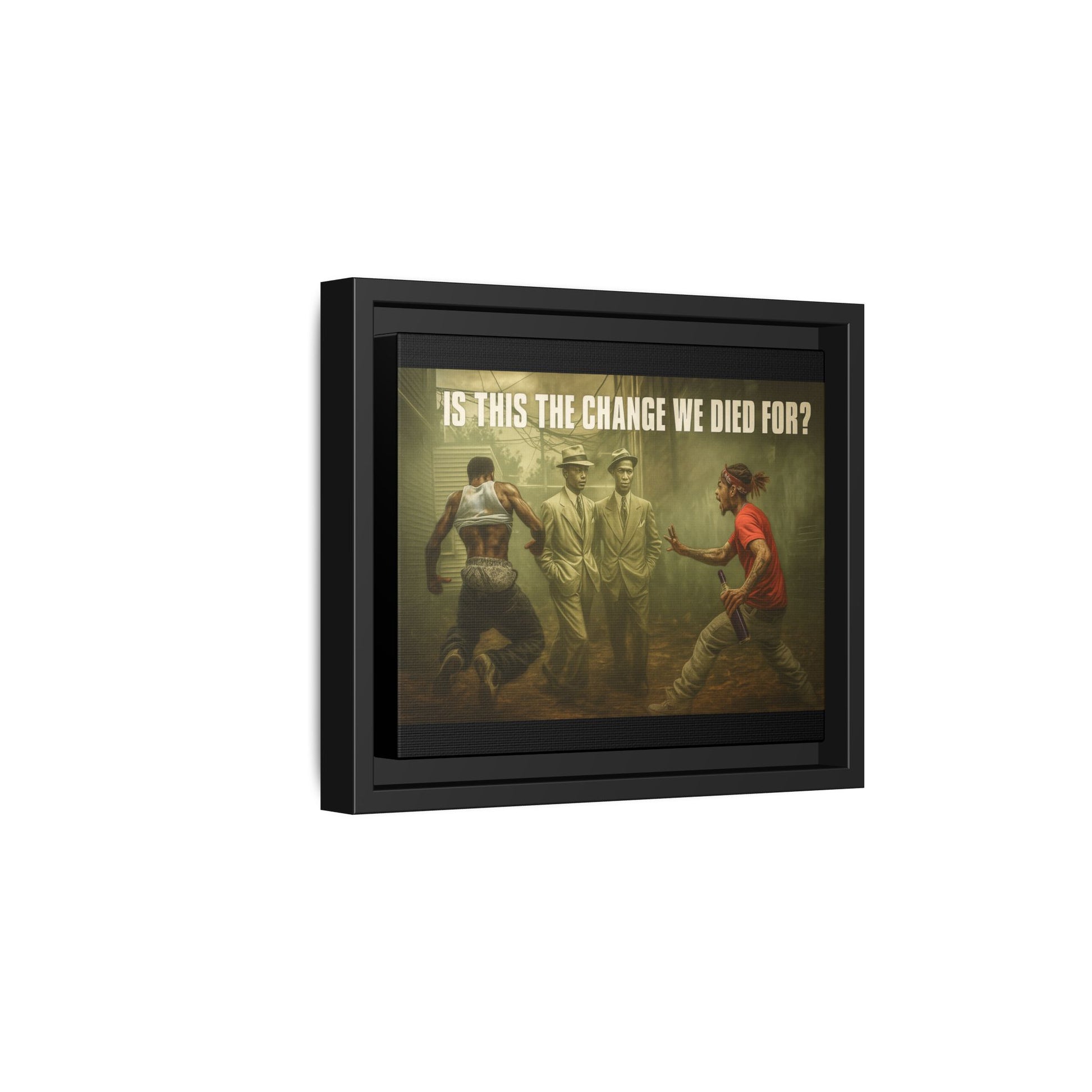 Framed Art Print: 'Is This The Change We Died For?' - Social Commentary Wall Decor, Black History Art, Motivational Home Decor, Gift [...]