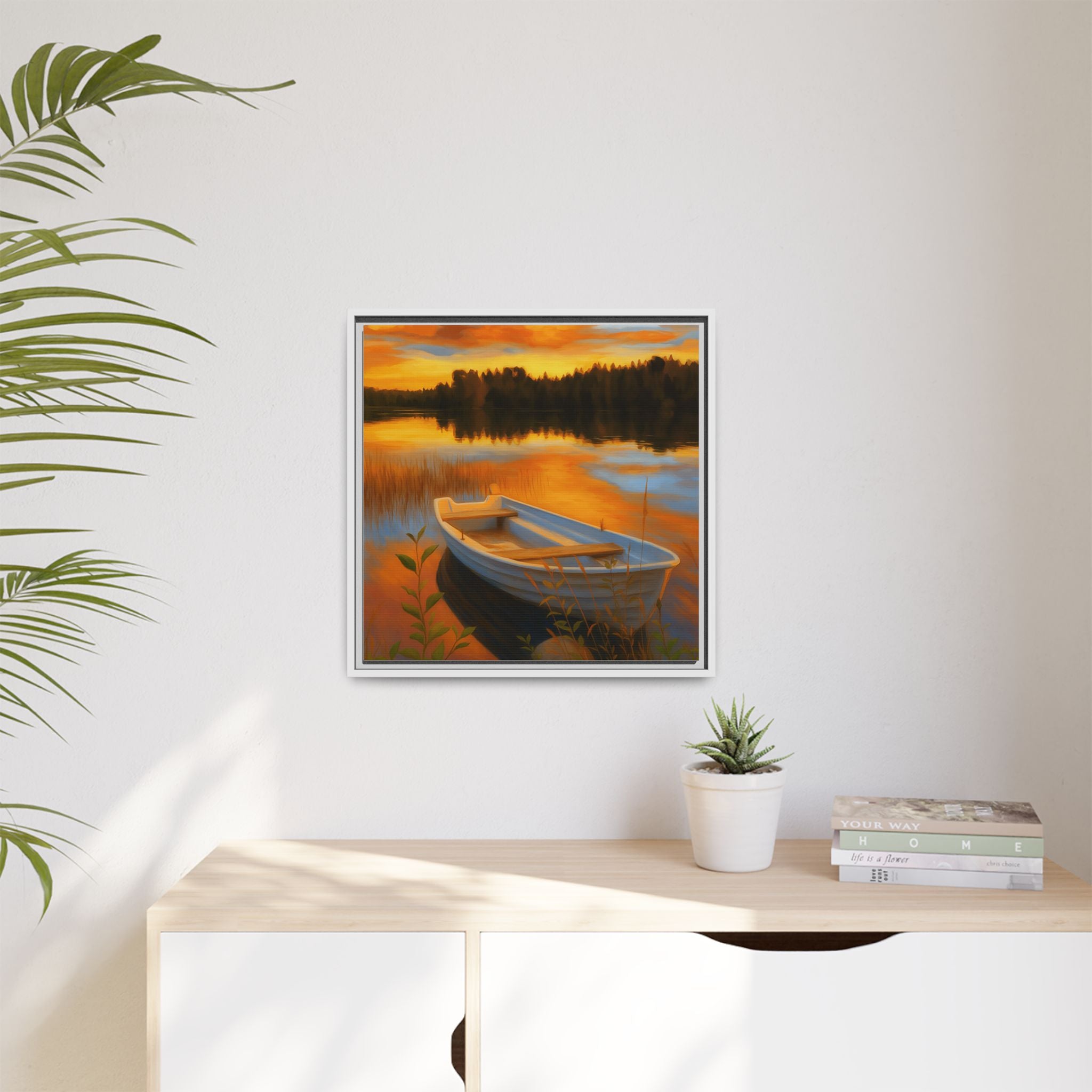 Sunset Boat Reflections