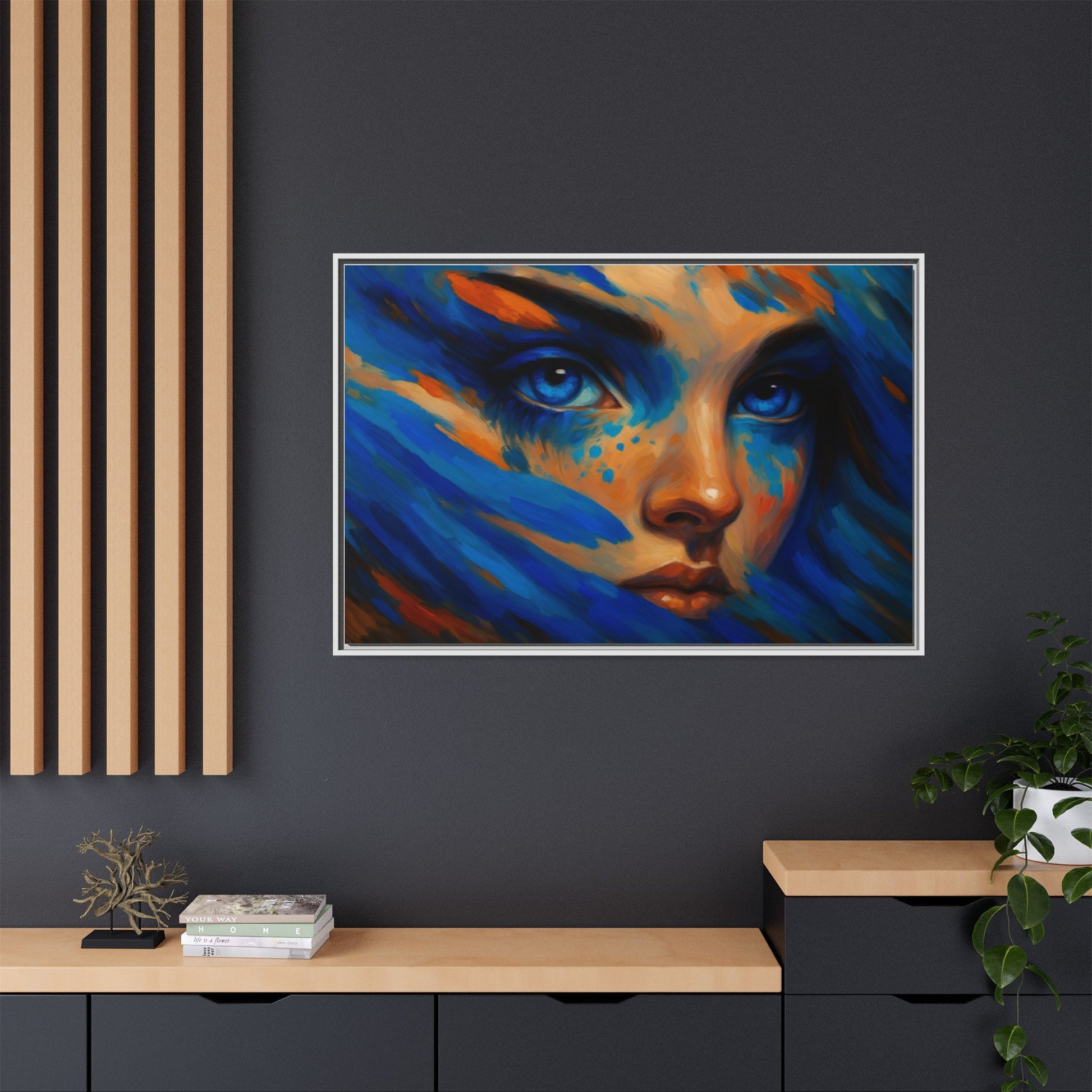 Vibrant Lady Blue Wave