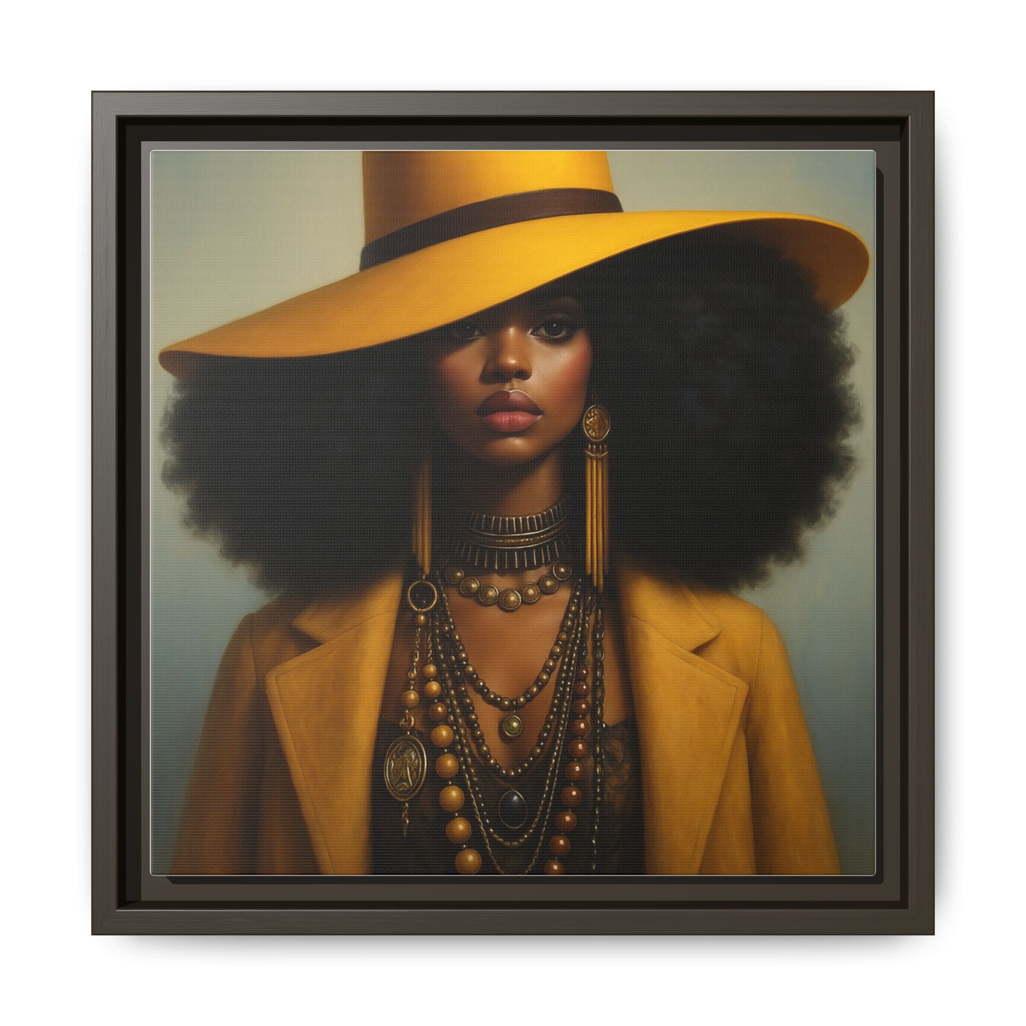 Yellow Afro Royalty of Elegance