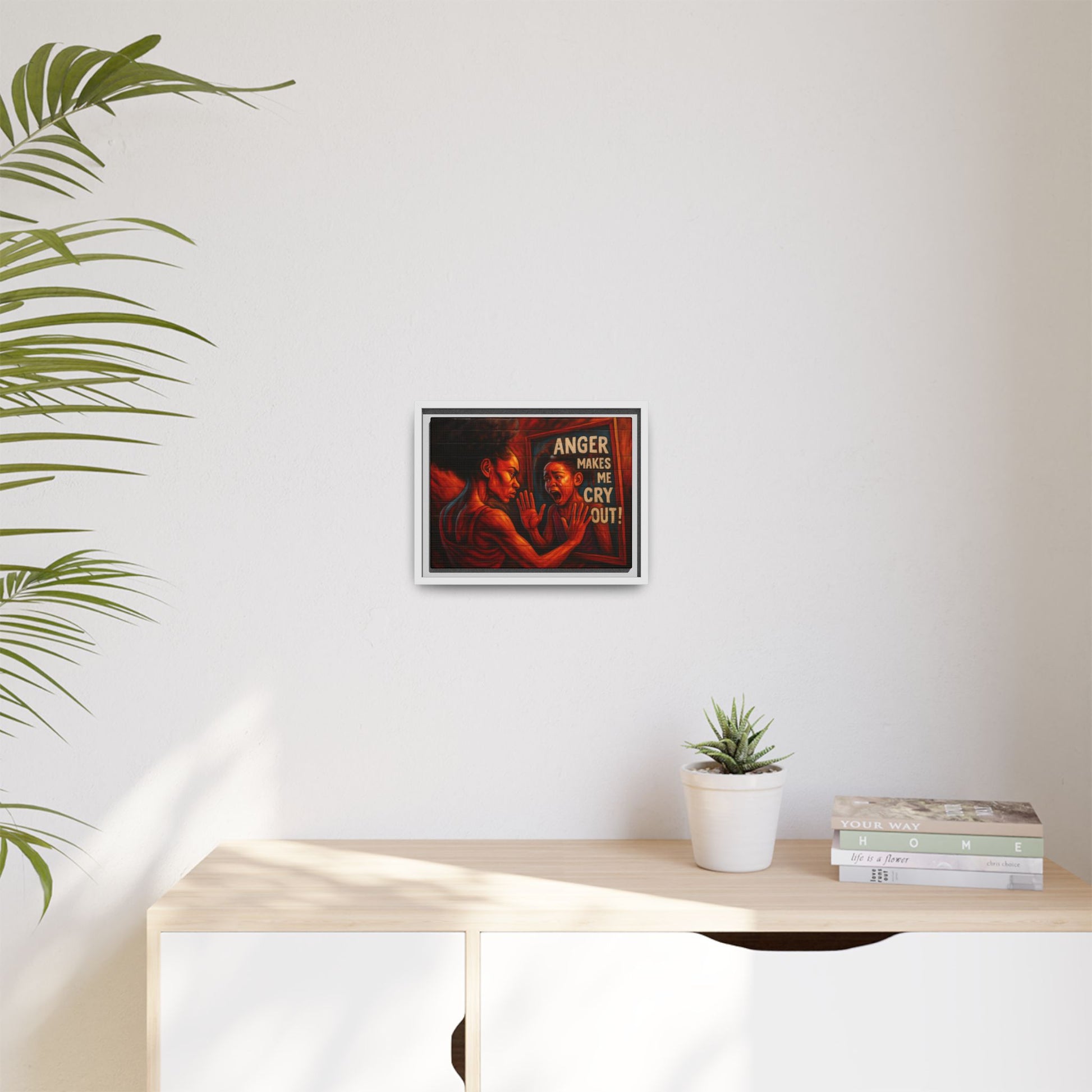 Framed Wall Art - Emotionally Resonant Canvas, Inspirational Home Decor, Powerful Motivational Gift, Unique Art for Self-Reflection