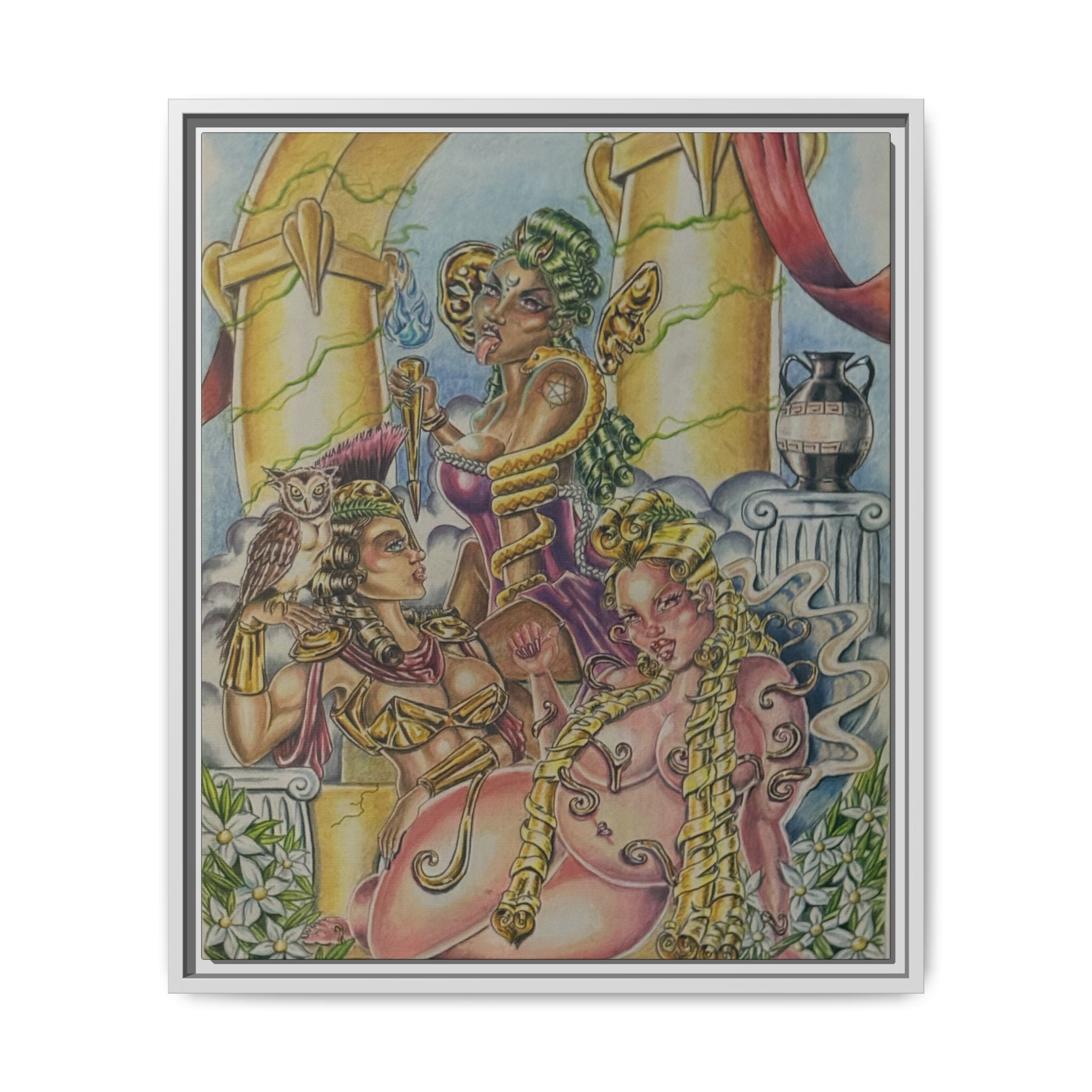 Canvas Art Print - Many Faces