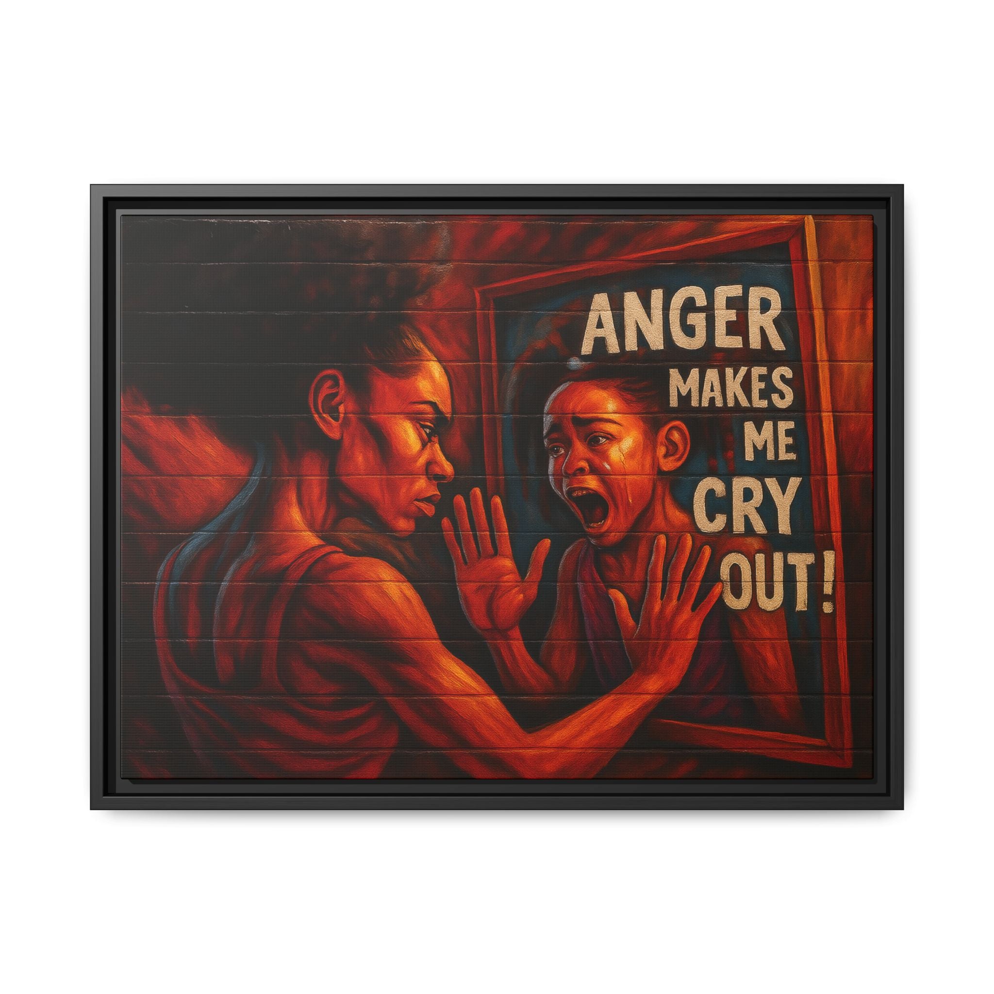 Framed Wall Art - Emotionally Resonant Canvas, Inspirational Home Decor, Powerful Motivational Gift, Unique Art for Self-Reflection